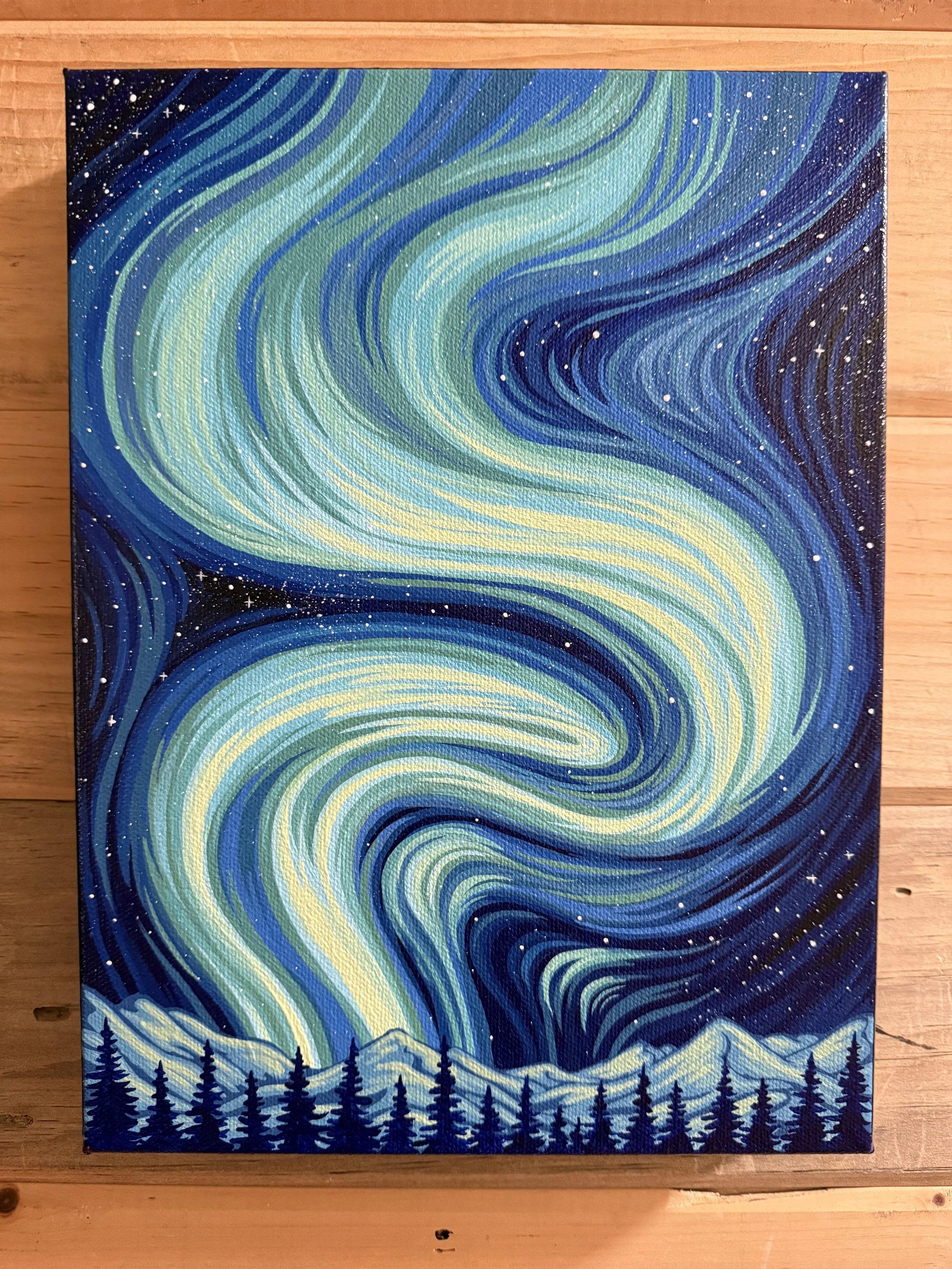 "Northern Flow" Original Acrylic Painting