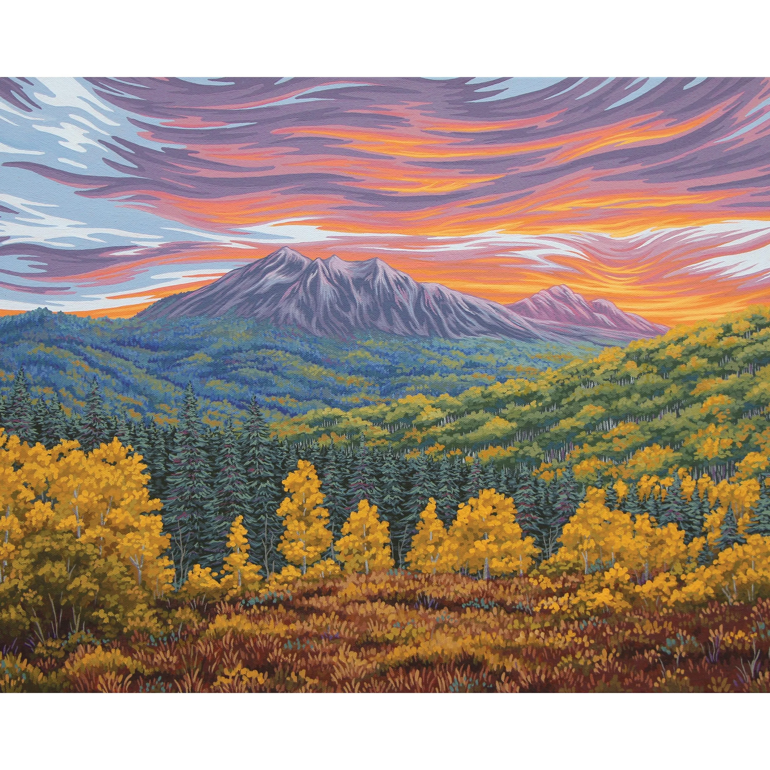 Kebler Pass in Autumn Print
