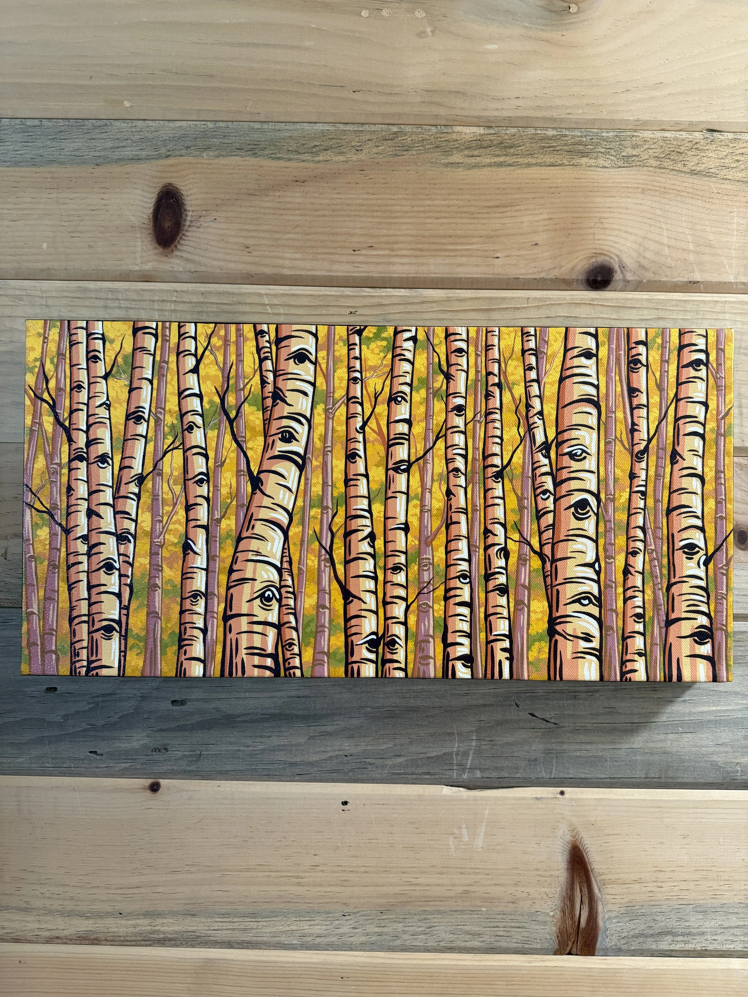 "Warm Autumn Glow" Original Acrylic Painting