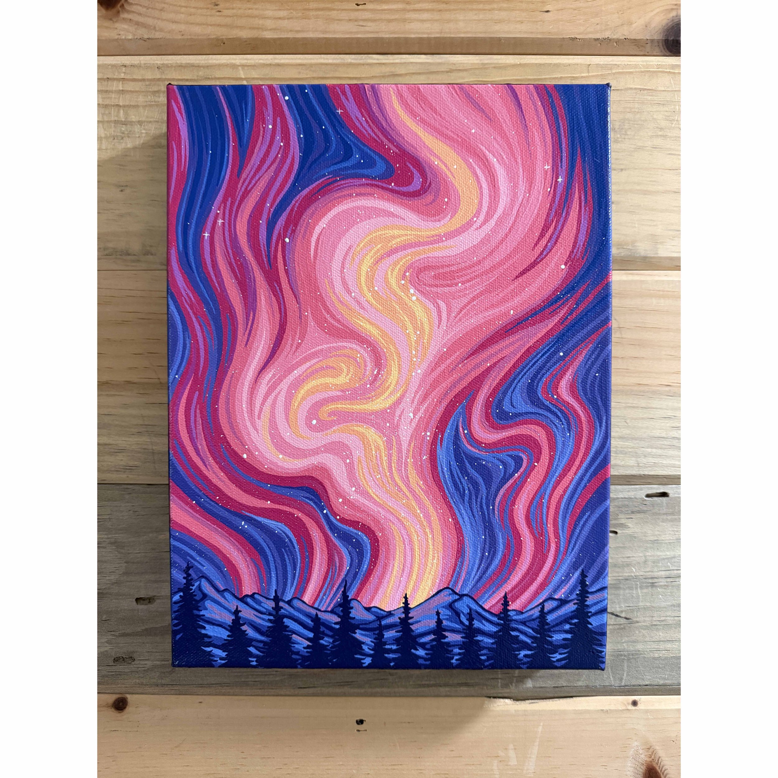 "Meandering in Space" Original Acrylic Painting