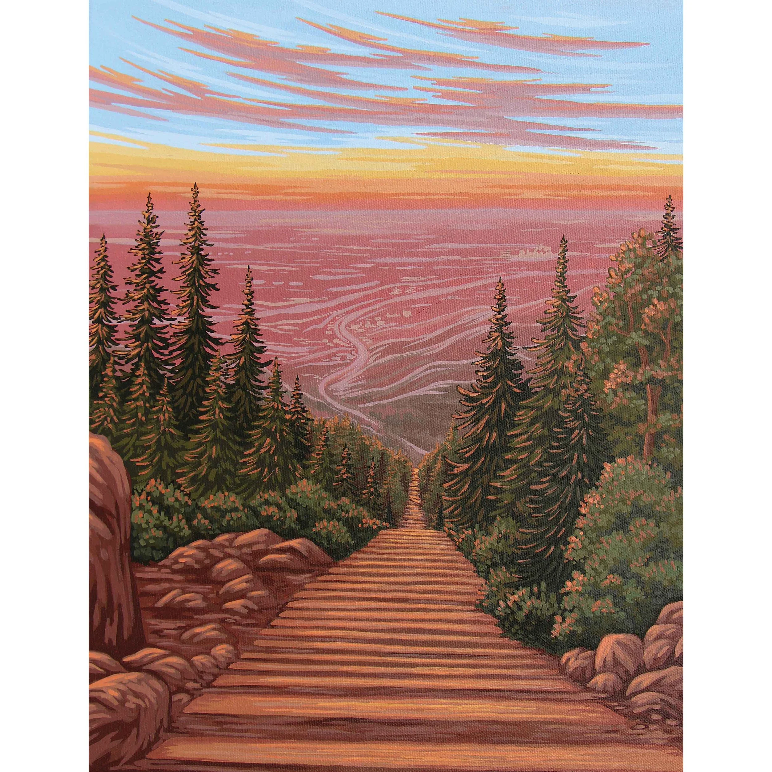 Incline Sunrise Print