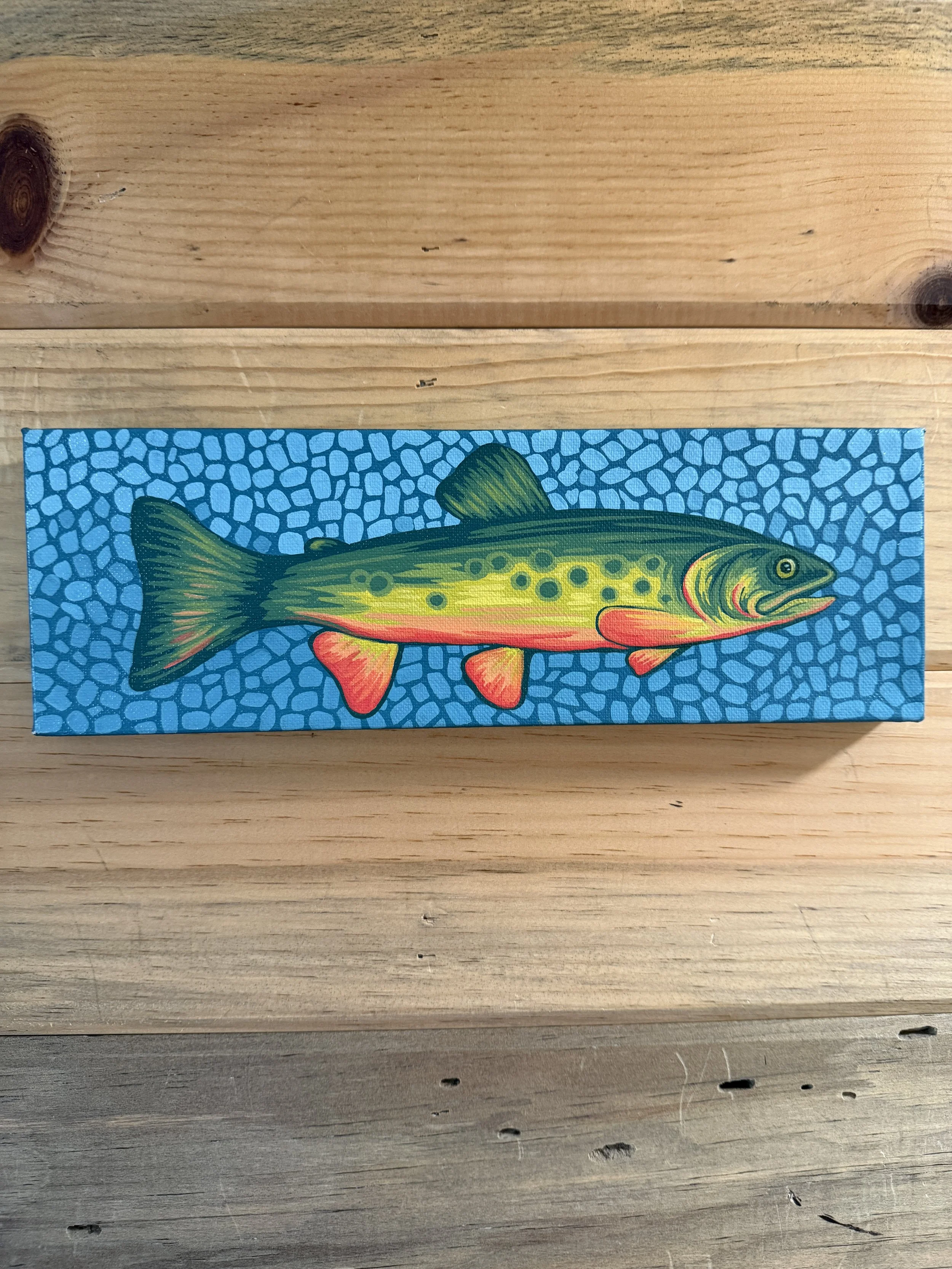 "Cutthroat Trout" Original Acrylic Painting