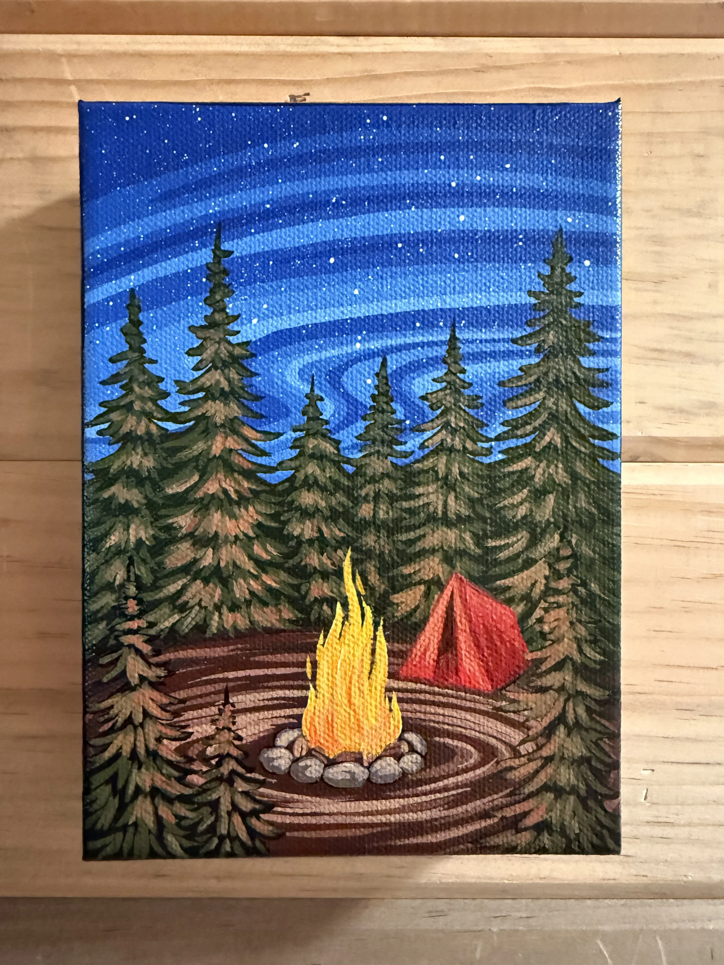 "Under the Stars 2" Original Acrylic Painting