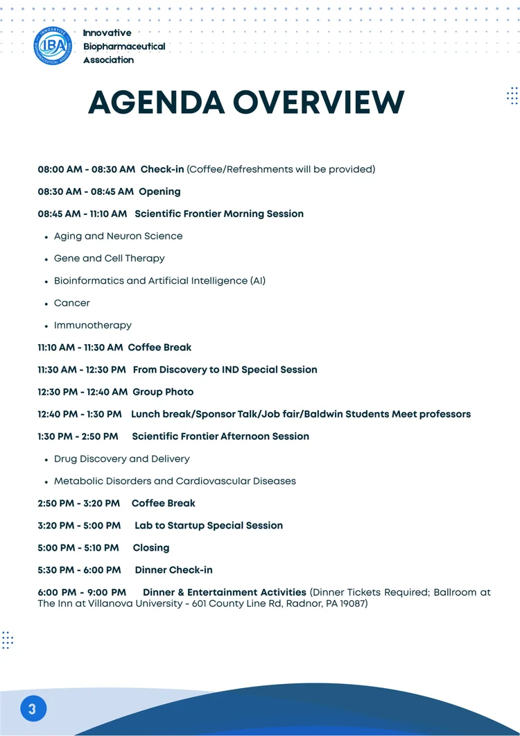 Symposium program slide 3