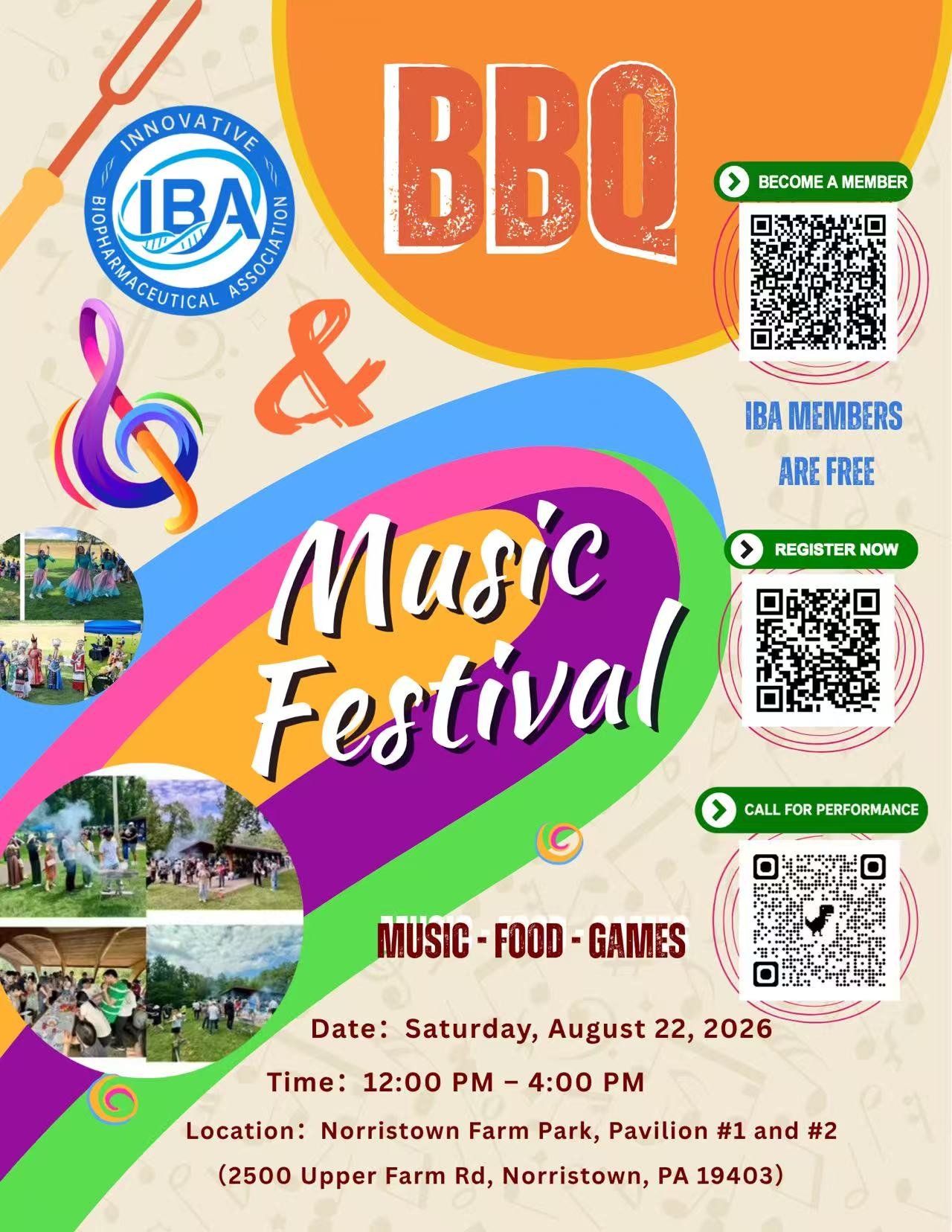 2026 IBA BBQ and Music Festival poster