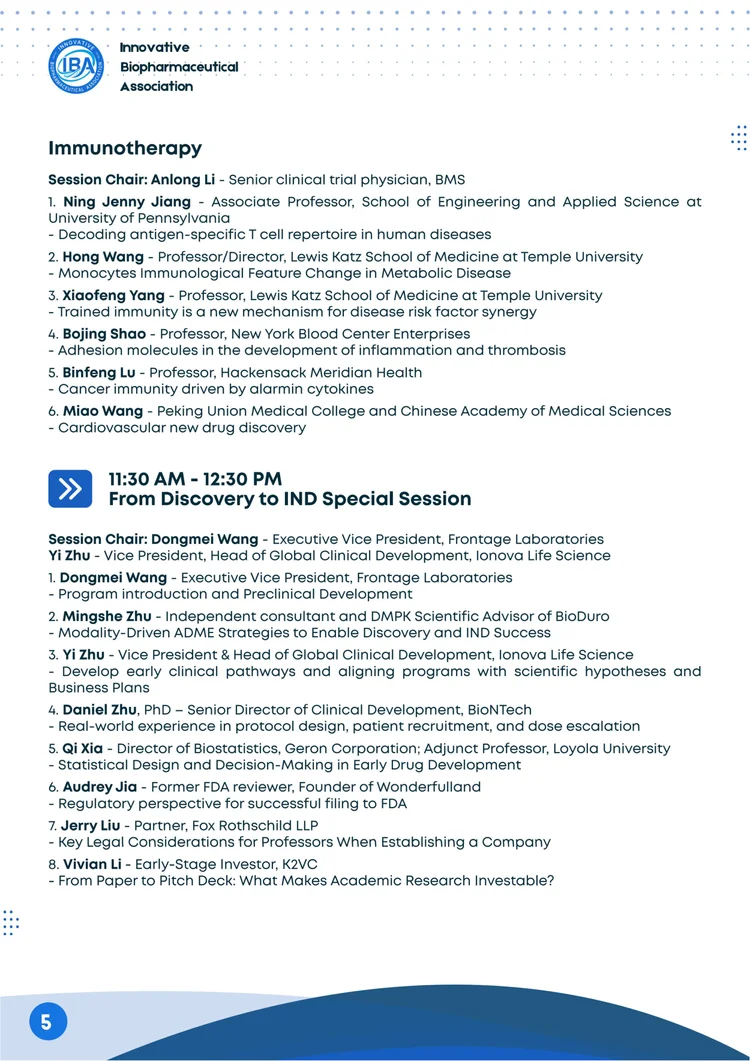 Symposium program slide 6