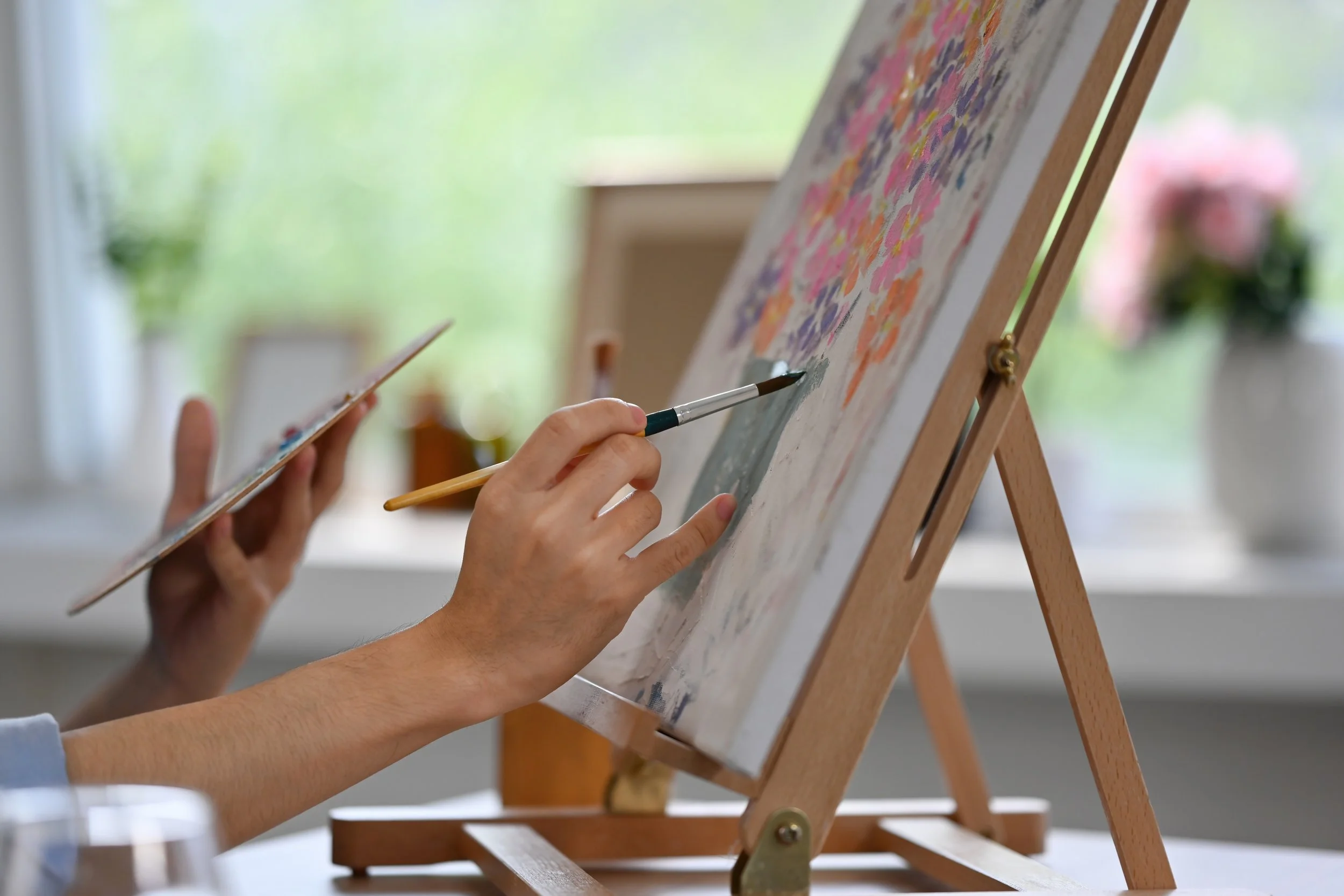 Acrylic Contemporary Floral Art Workshop - Studio Series