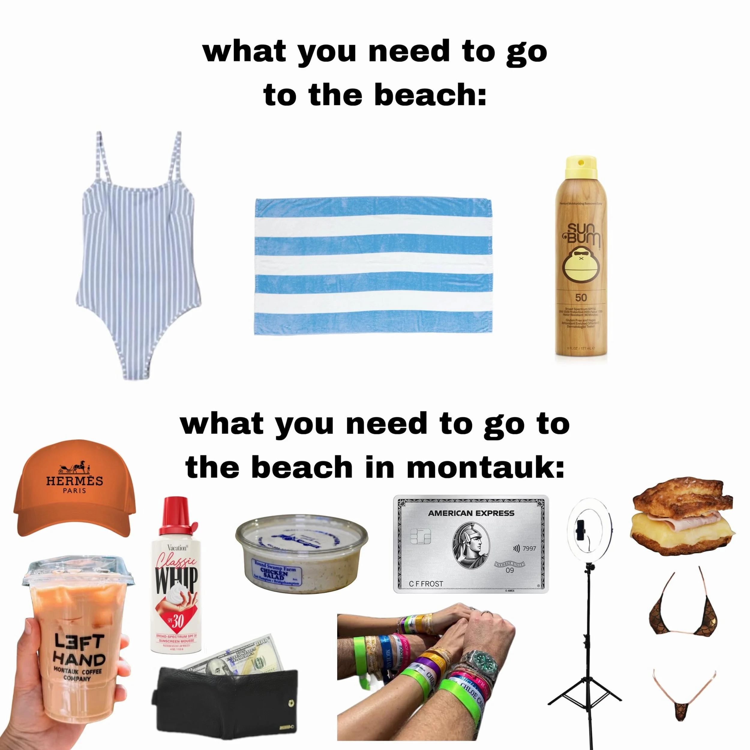 local montauk dj paying for your $240 frankie&rsquo;s bikini with your $12 iced latte today beautiful?