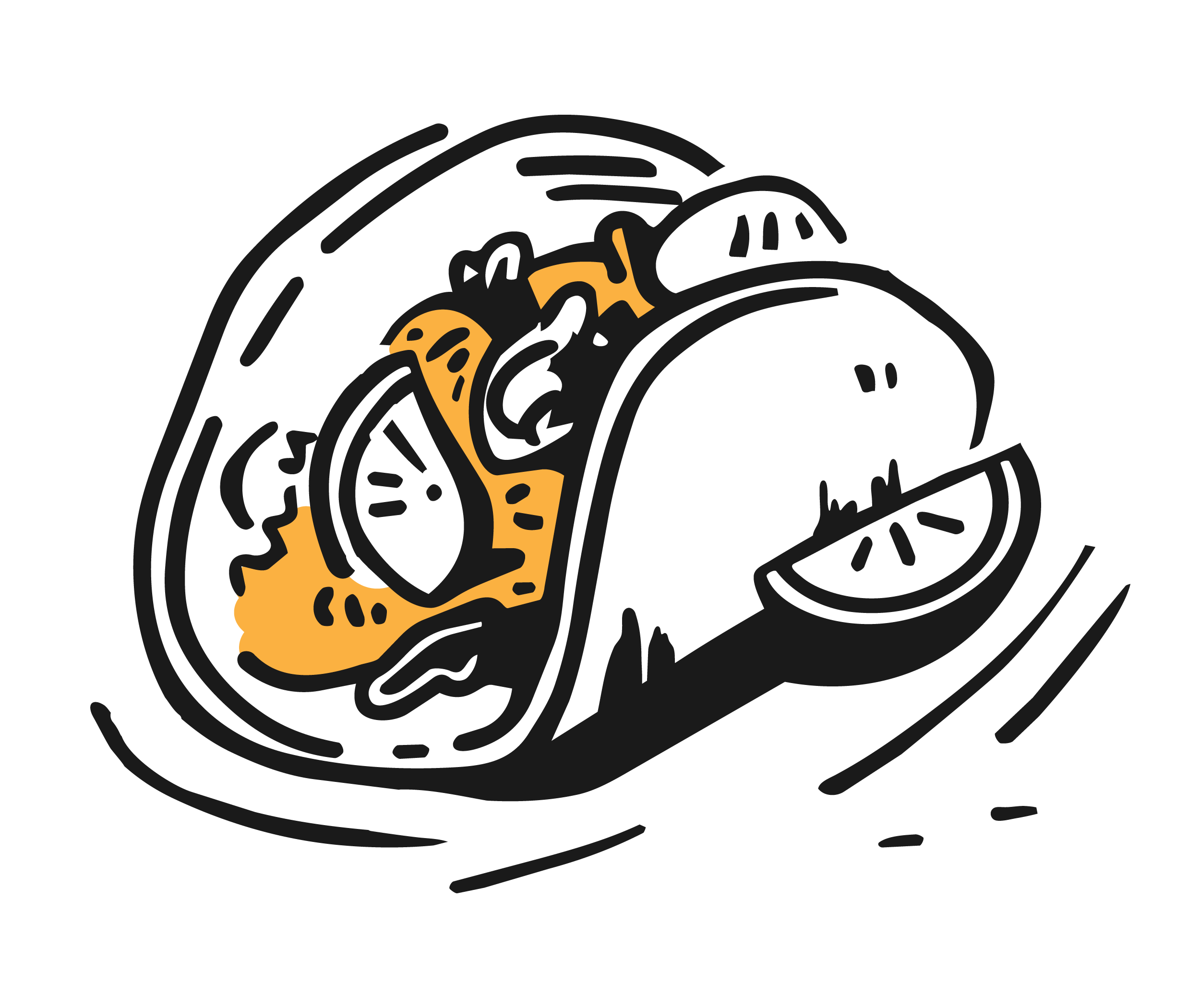 Taco illustration.