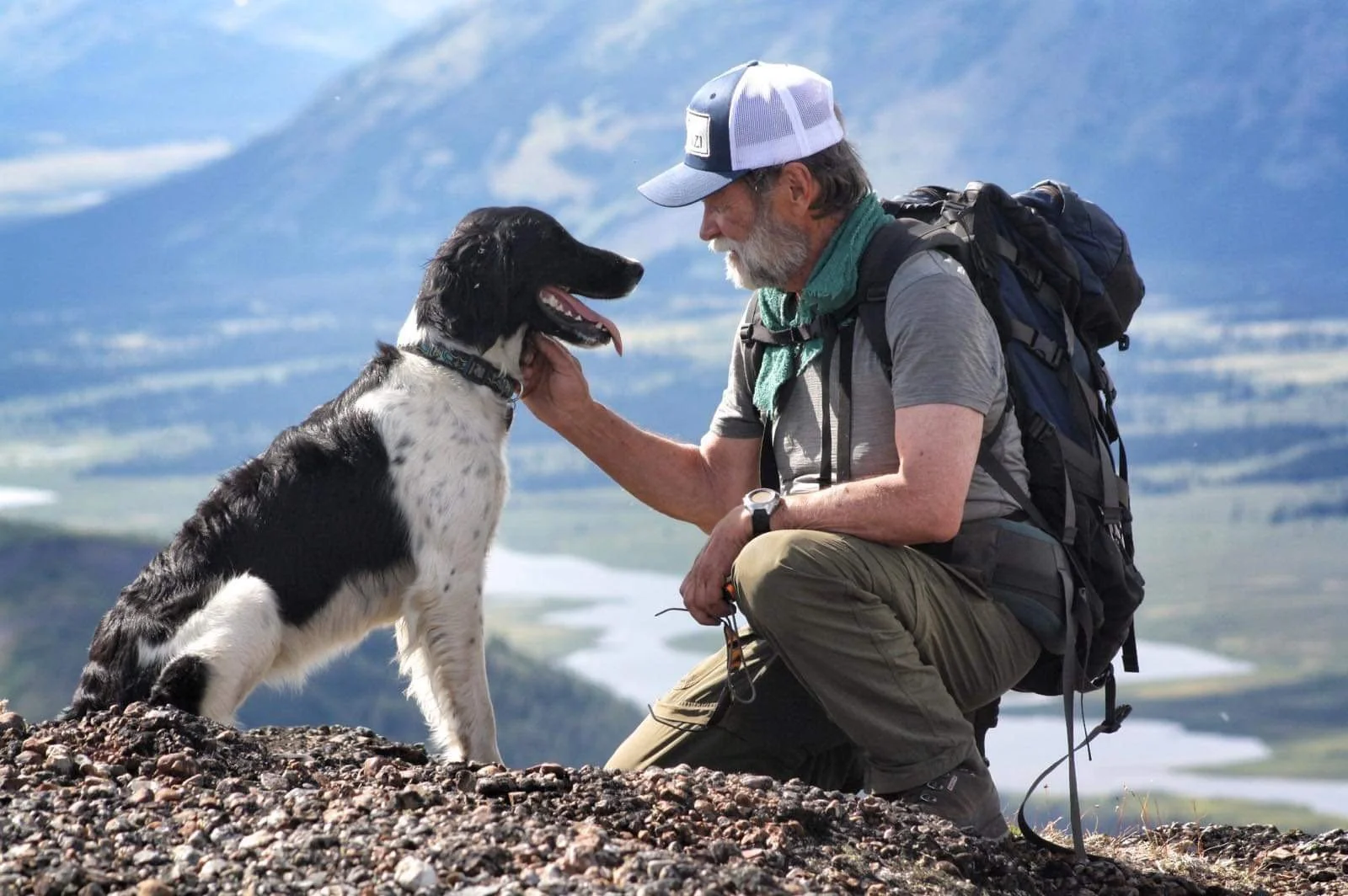 Ray Collingwood At Chads peak with Abby.JPG