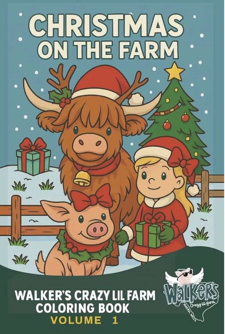 Walker's Crazy Lil Farm Coloring Book Volume 1: Christmas on the Farm
