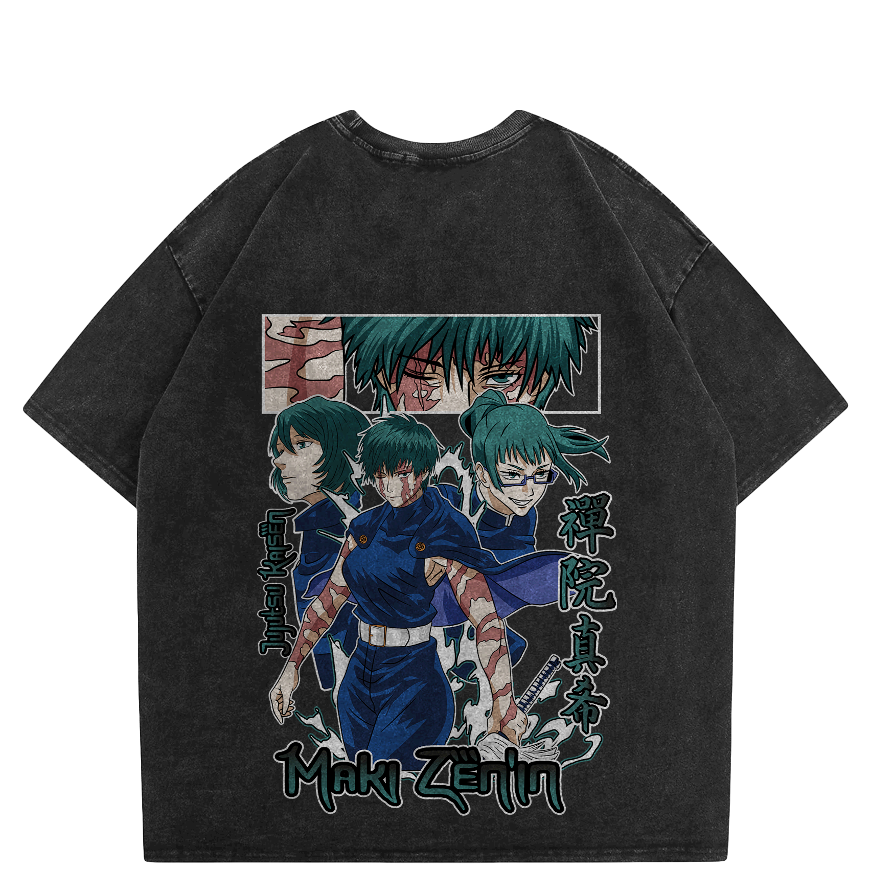 Maki Awakened Oversized Washed Style T-Shirt