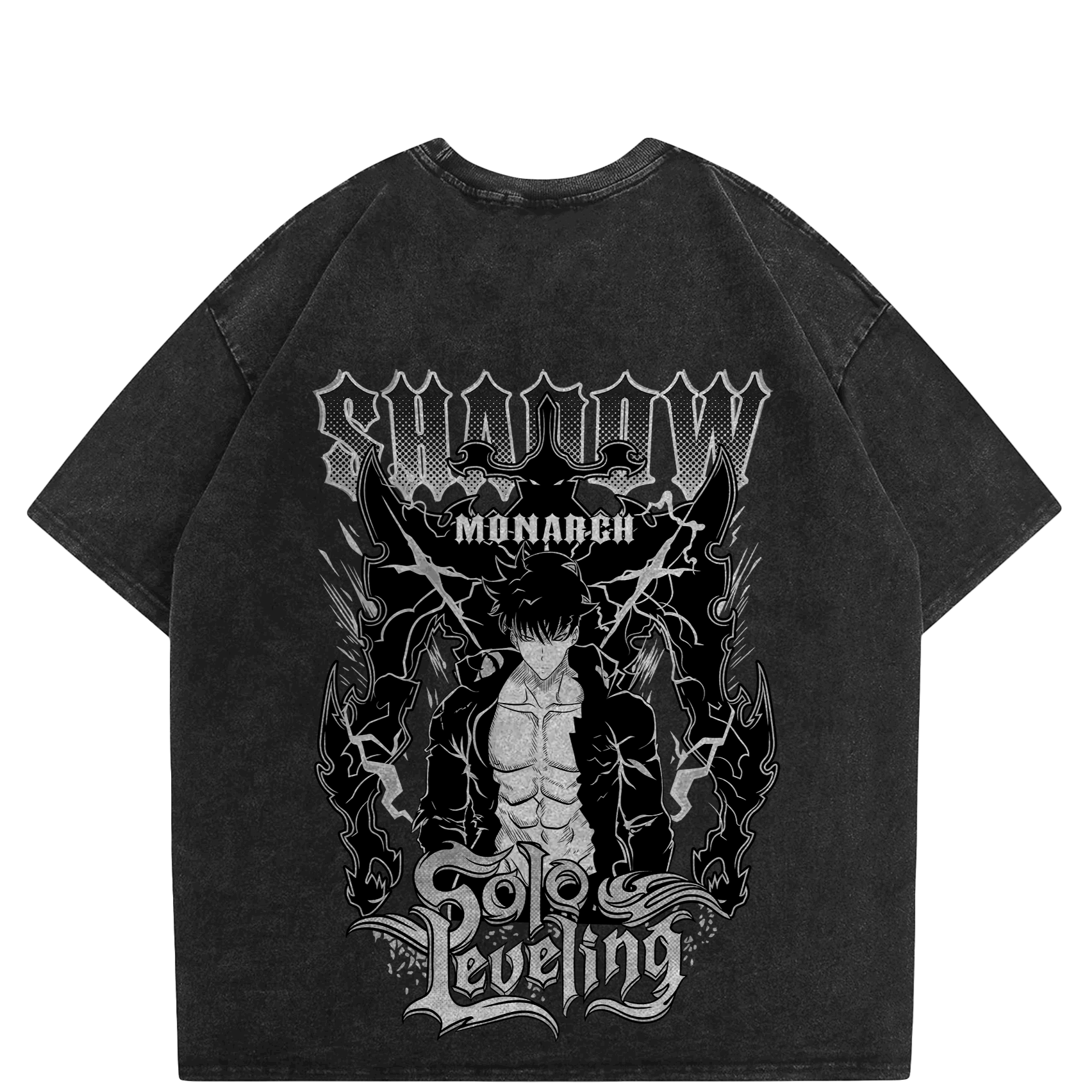 Shadow Monarch Oversized Washed Style T-Shirt