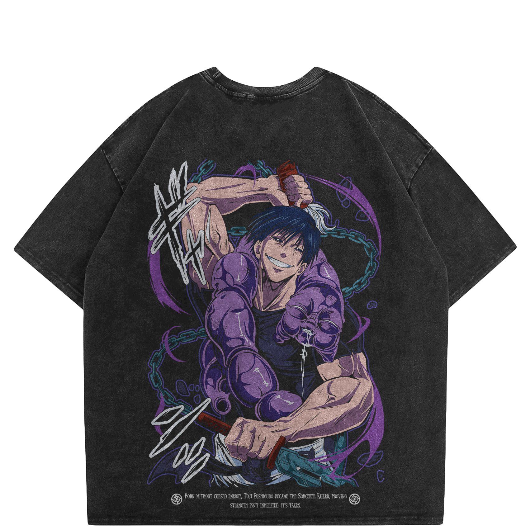 Toji Fushiguro Washed Style T-Shirt