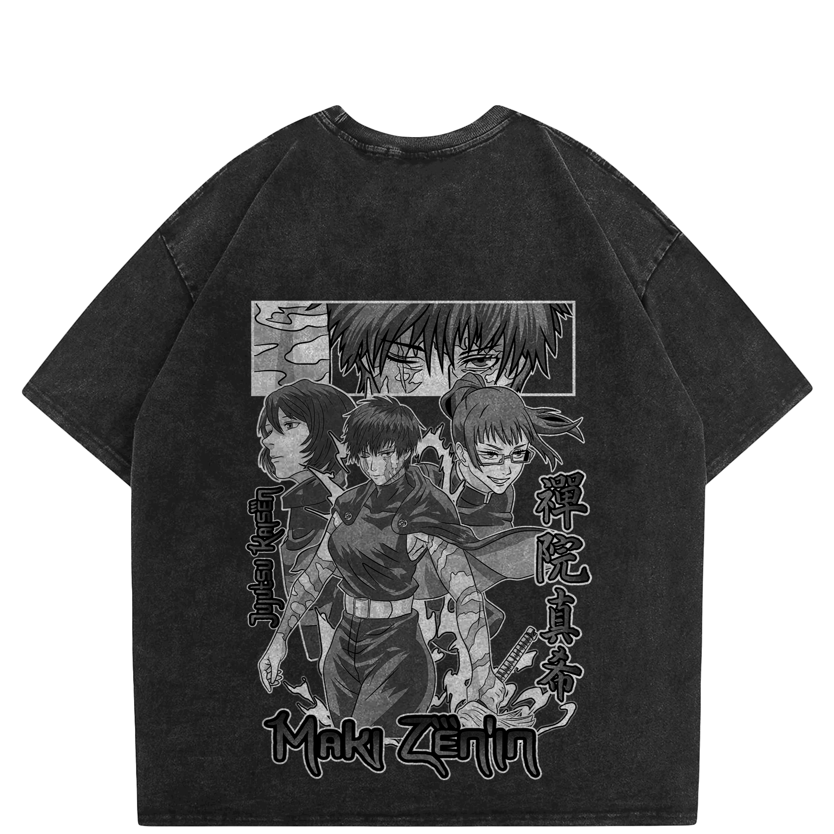 Maki Awakened Oversized Washed Style T-Shirt