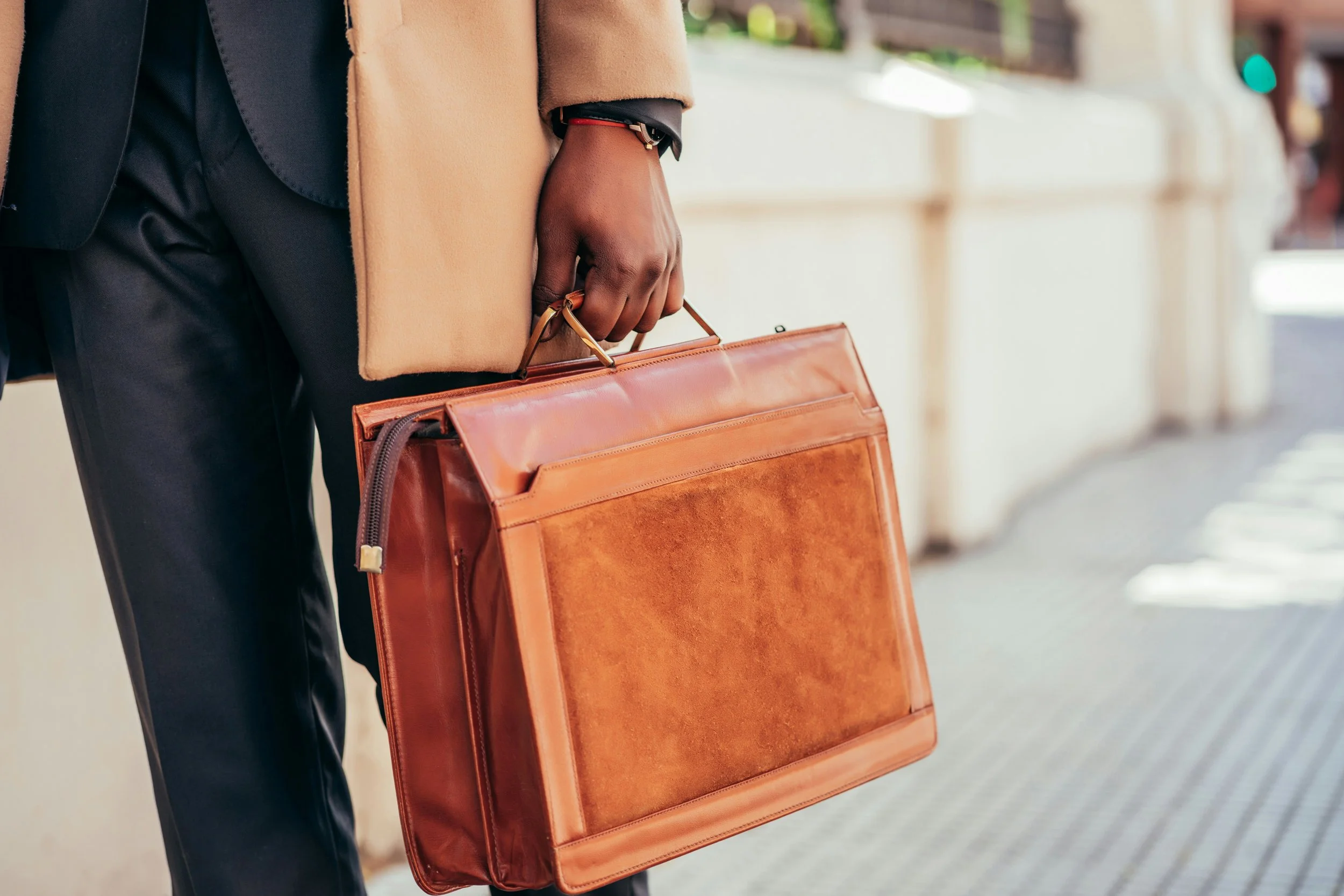 Man holding briefcase