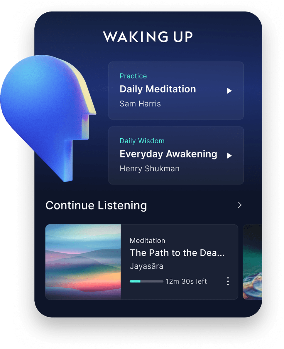 Screenshot of Waking Up App