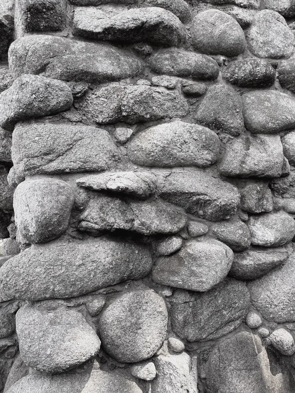 Tor House granite stone wall