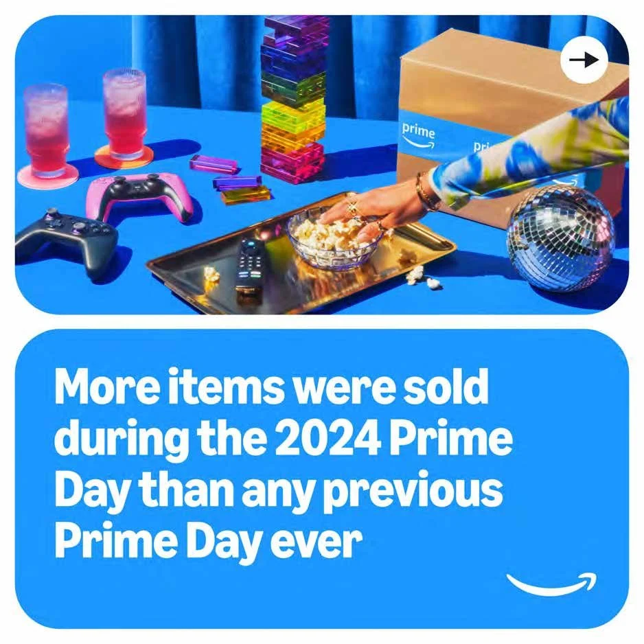This high-impact ad campaign, crafted for Amazon's 2024 Prime Day, helped brands tap into the largest and most successful Prime Day to date, surpassing every previous year in sales volume and consumer reach.