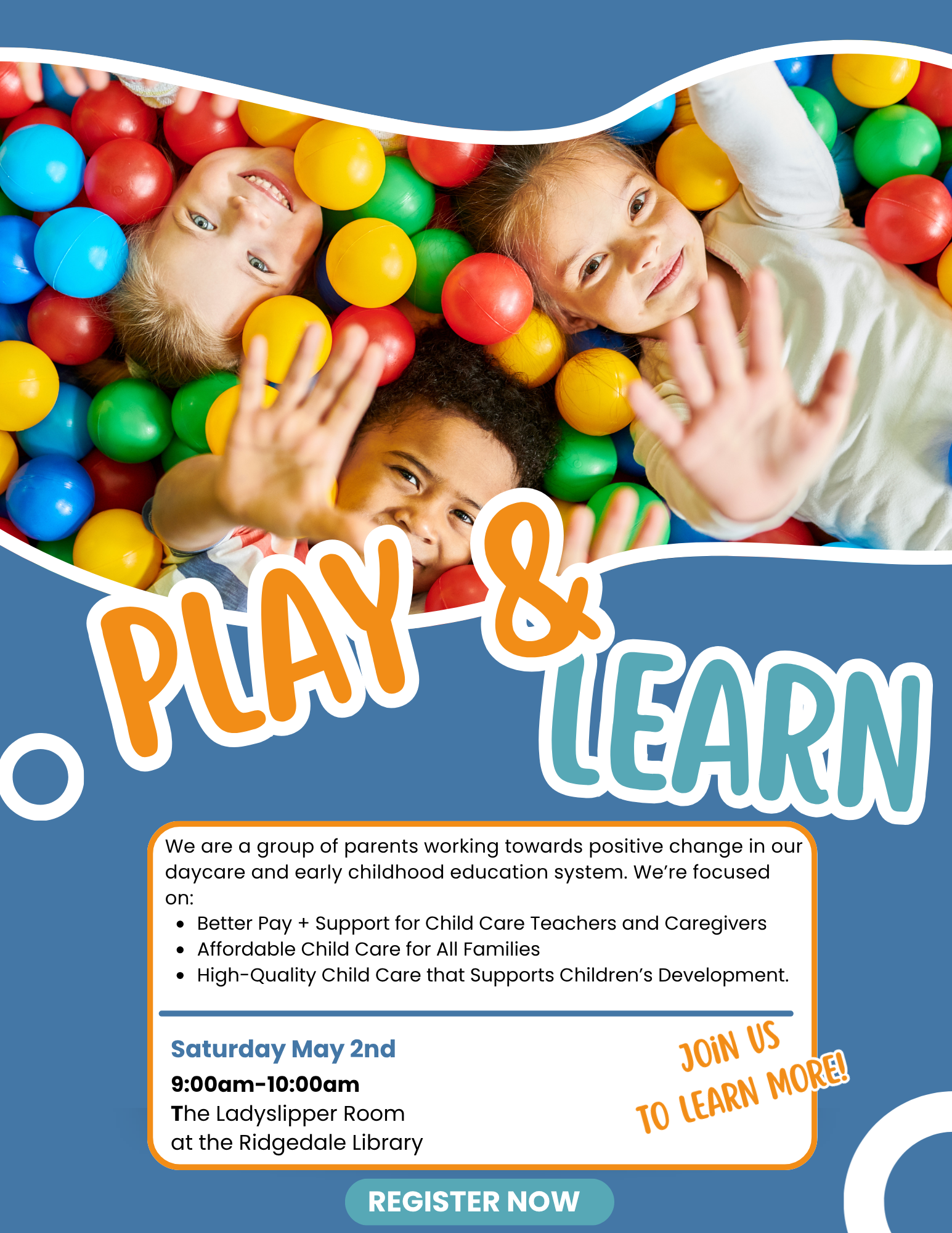 Play & Learn: Let's Talk About Affordable Childcare