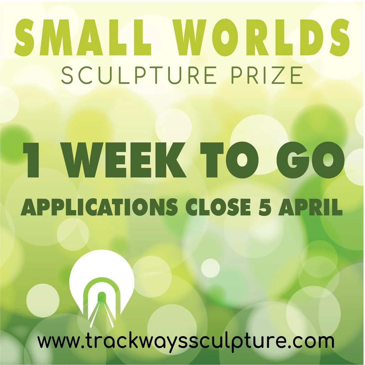 ONE week to get your applications in!

Trackways Sculpture is a curated exhibition of small-scale sculptures presented by the Trackways Sculpture Committee. The exhibition celebrates local environment, materials, and stories, showcasing works from No