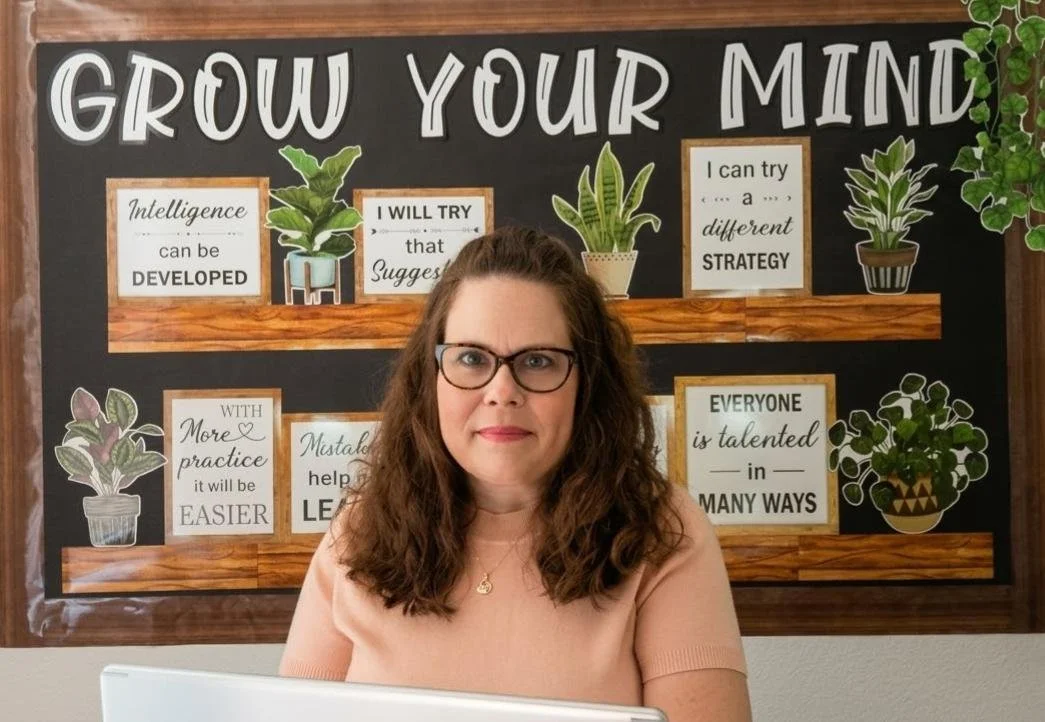 Christine Lamoreaux in her classroom