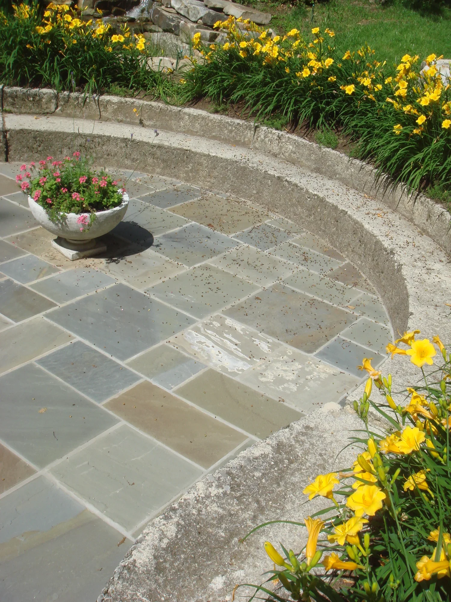Grey Blue Verigated Flooring