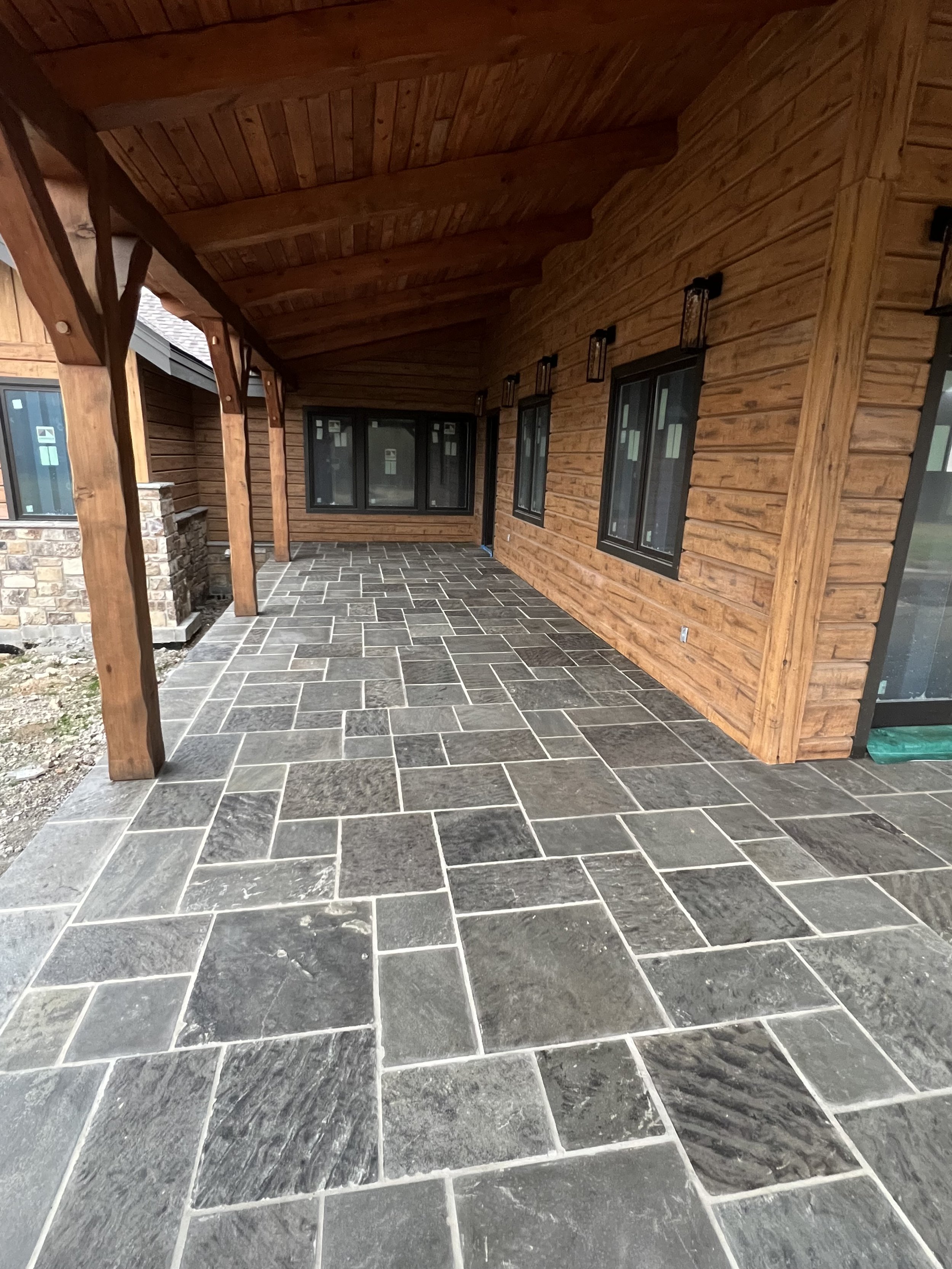 Blue Grey Ashlar Flooring