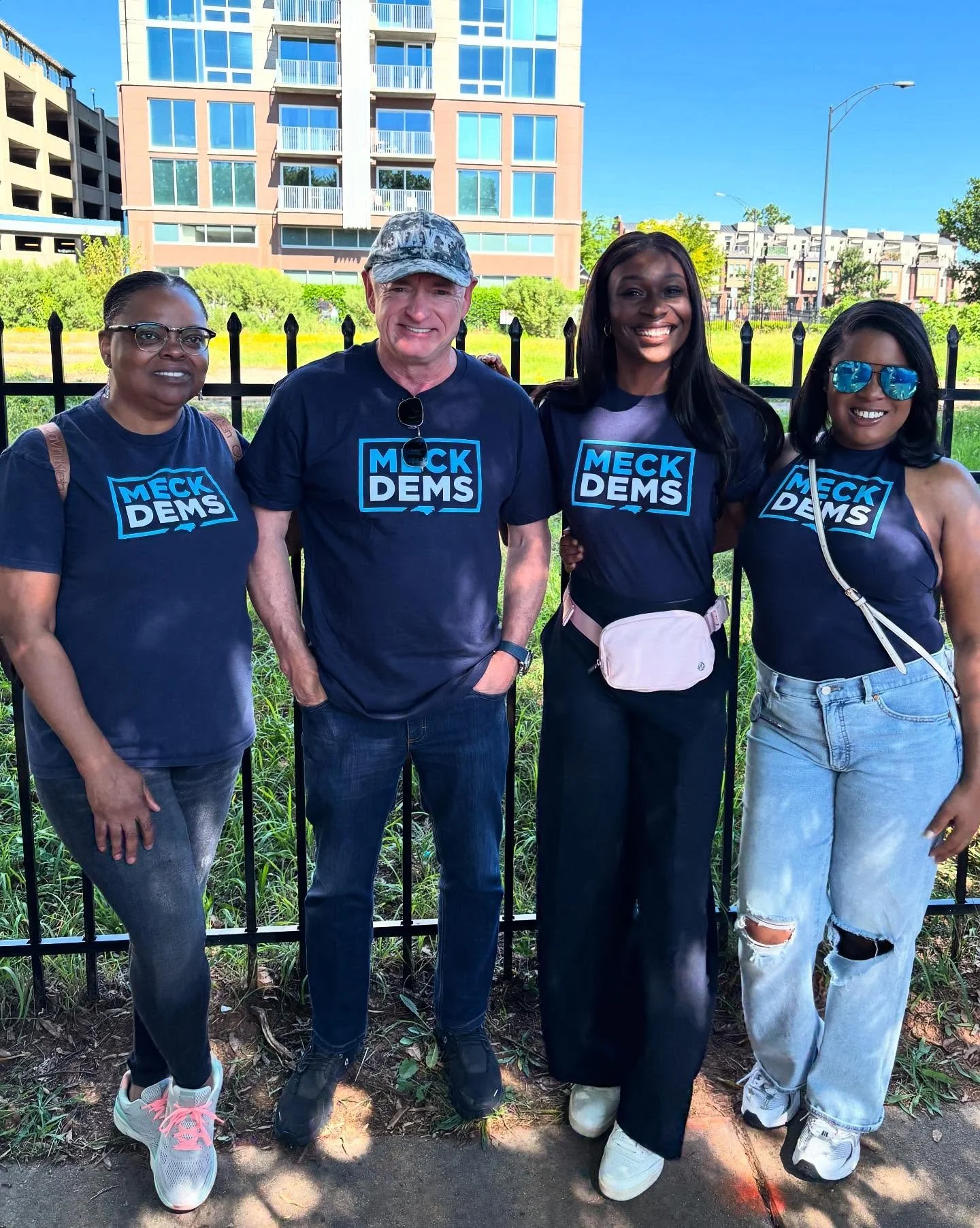 Senator Mark Kelly and leaders of the Mecklenburg County Democratic Party