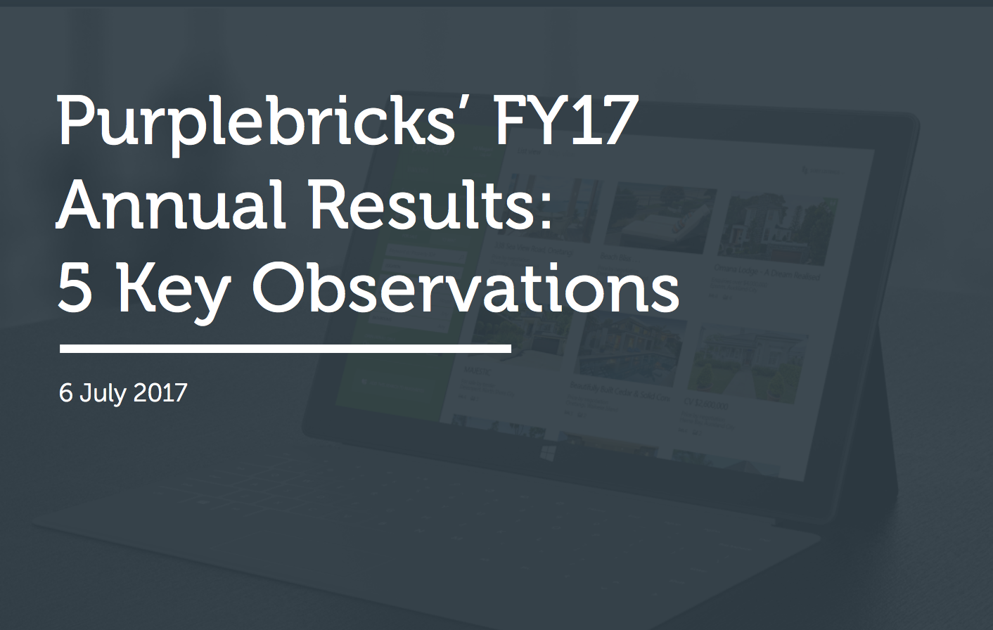 Purplebricks' FY17 Annual Results: 5 Key Observations