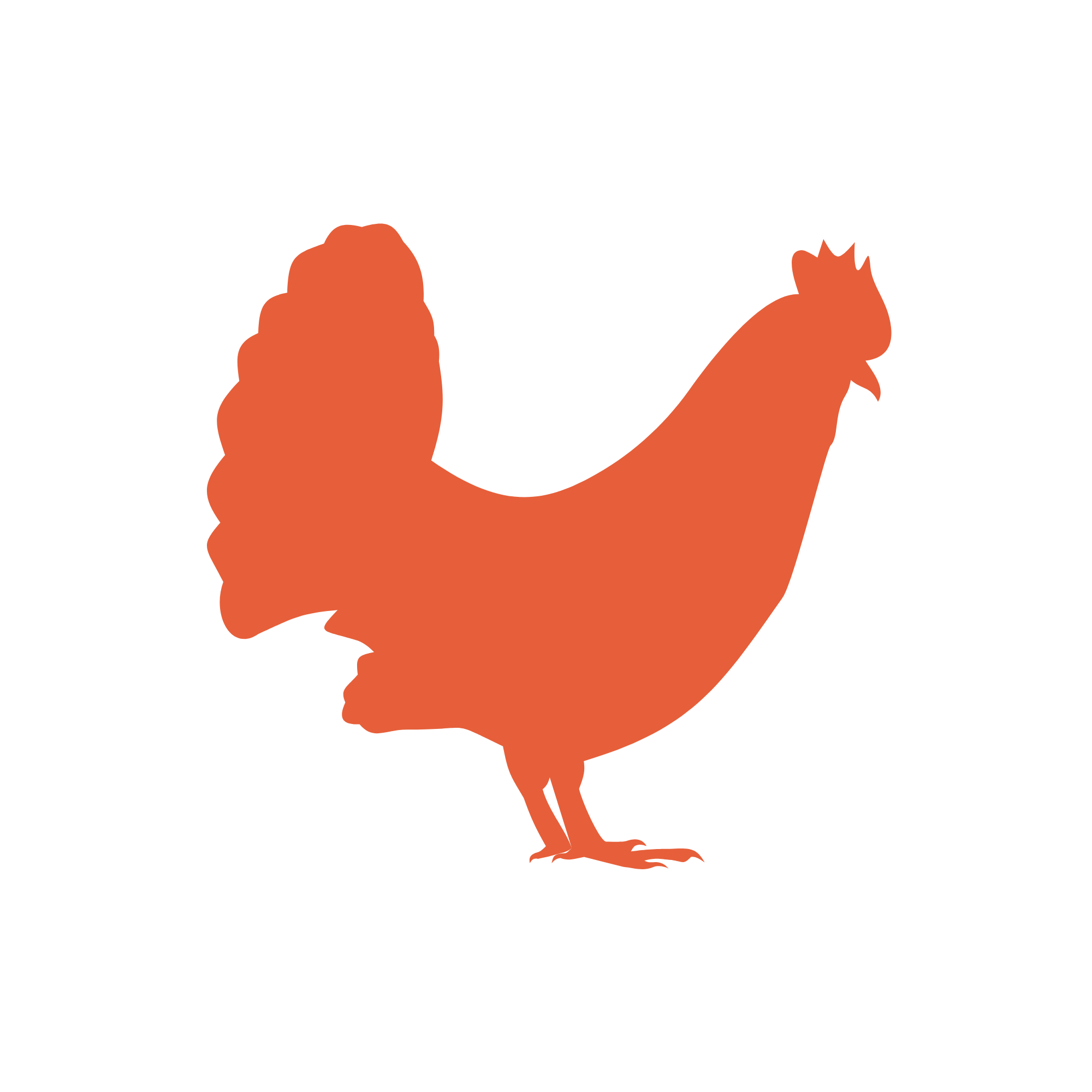 An icon of a chicken
