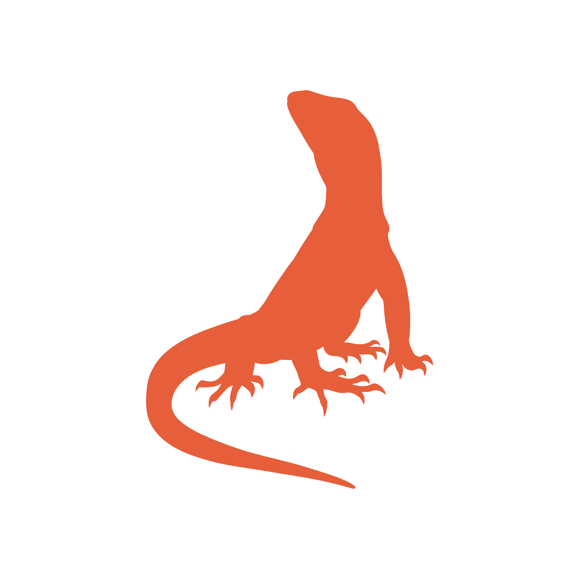 An icon of a large lizard