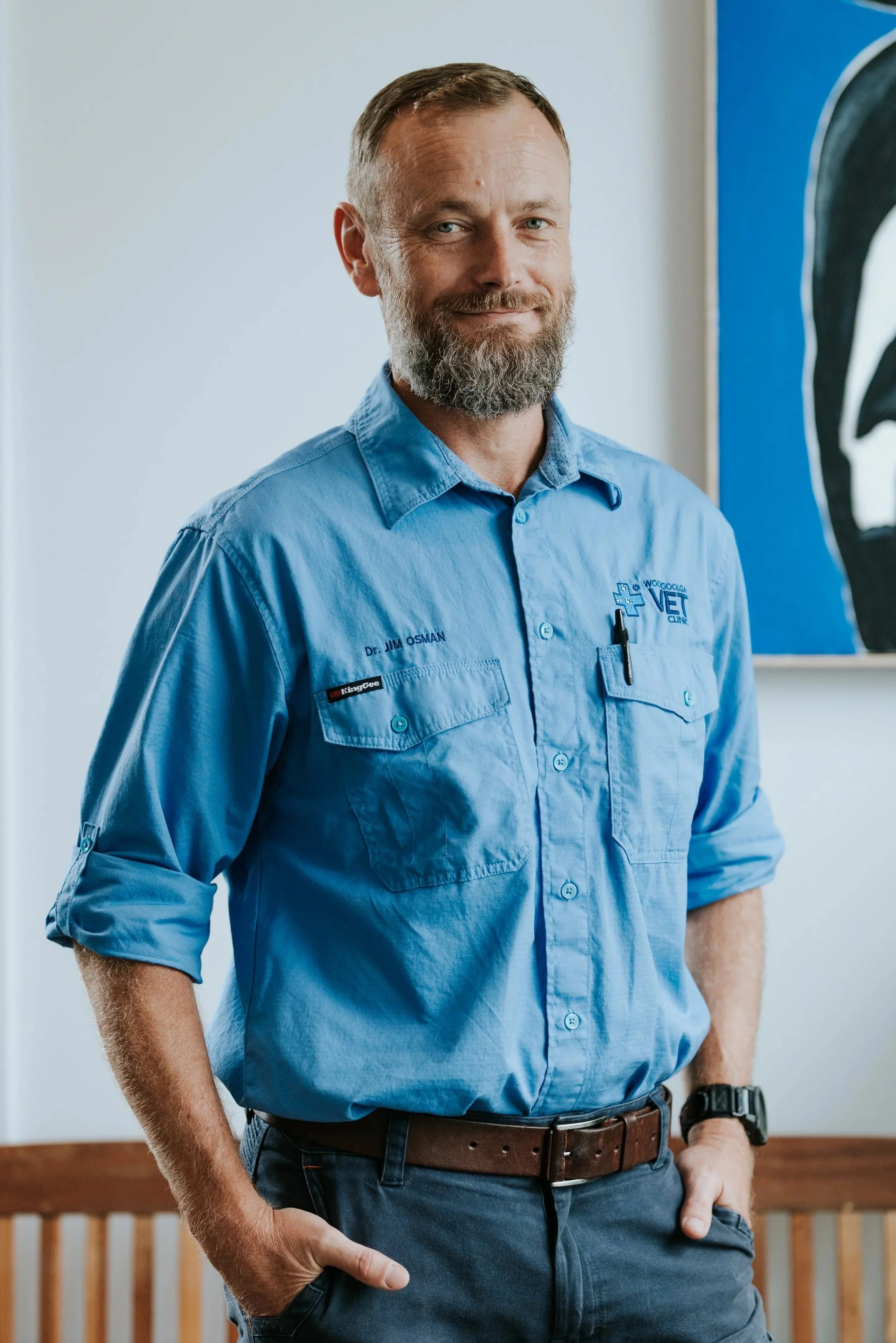 A professional photo of vet Dr Jim Osman