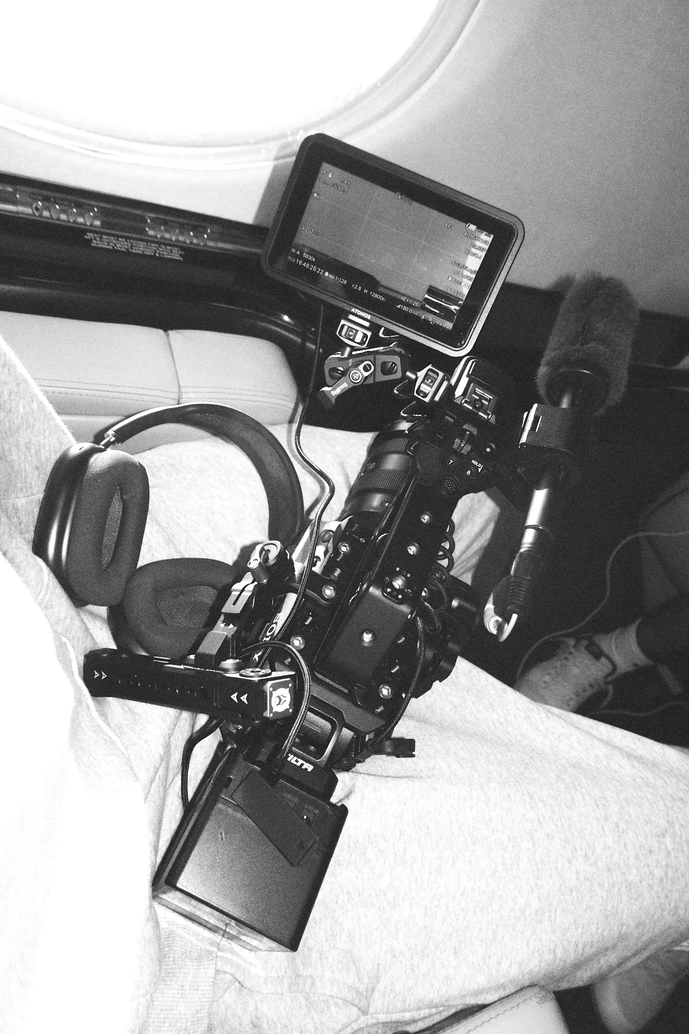 Cinematic camera rig used for professional video production