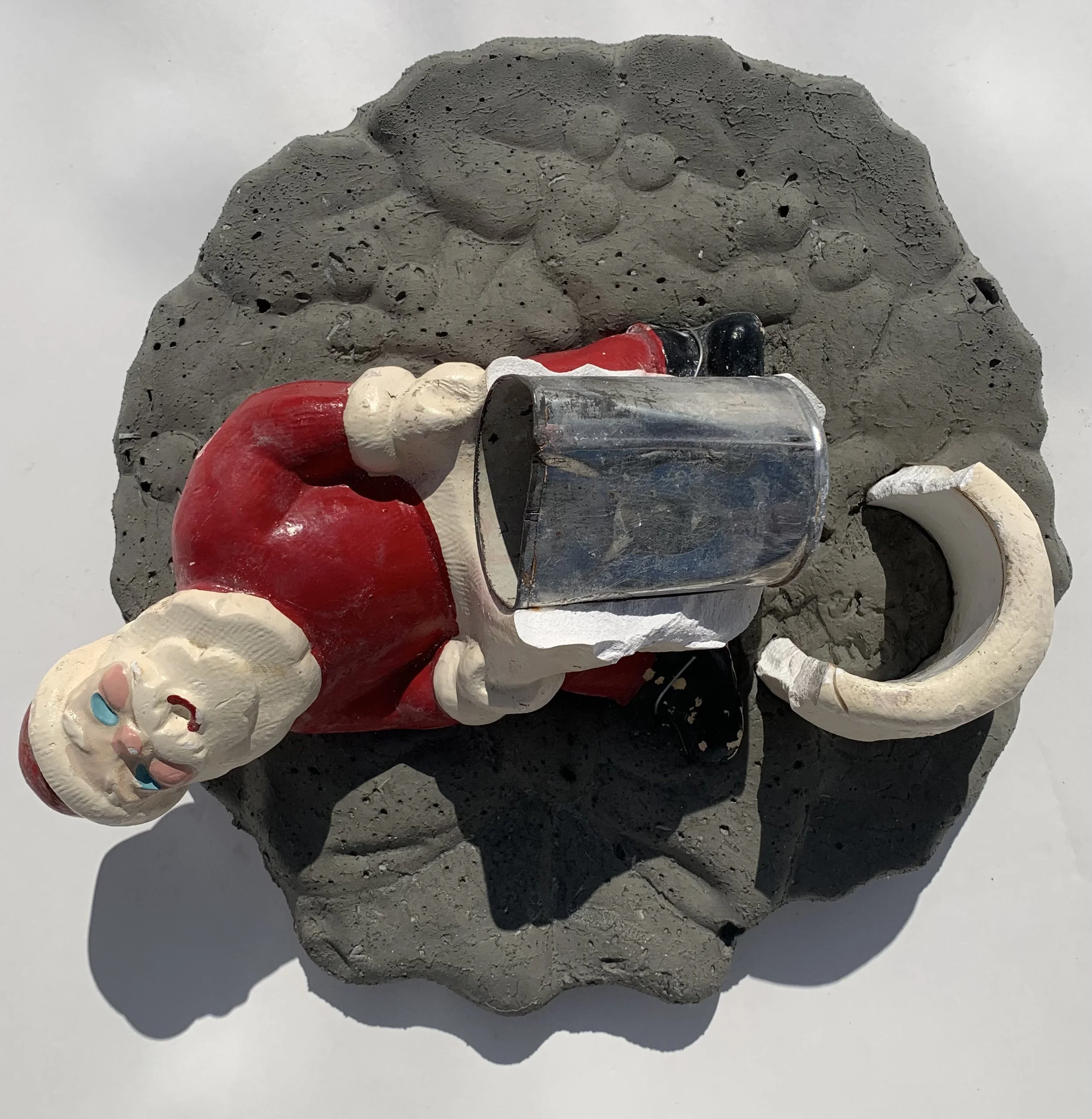 TOYS OR TRASH?
2023
Concrete, metal & ceramic assemblage
12  x 12 x 4.5 in