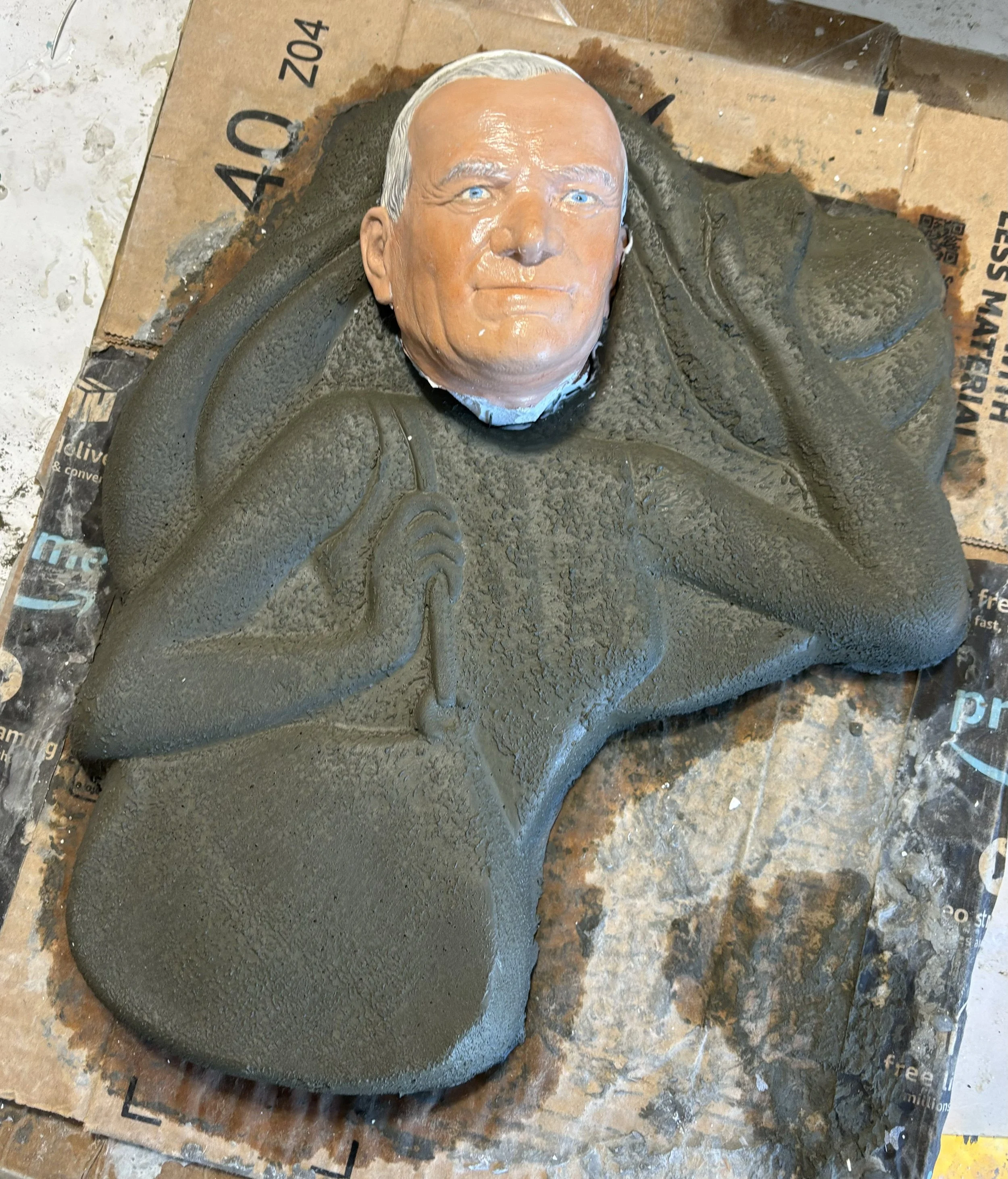 The Soft Ascension, 2024
Painted chalkware on concrete
14 x 11 x 4 in.