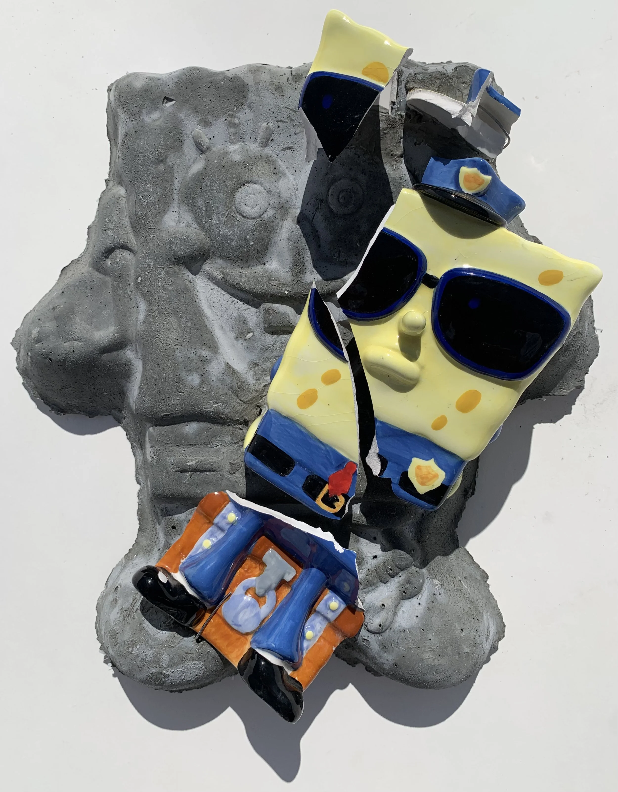QUESTIONABLE AUTHORITY.
2023
Concrete & ceramic assemblage
10  x 18 x 3.5 in