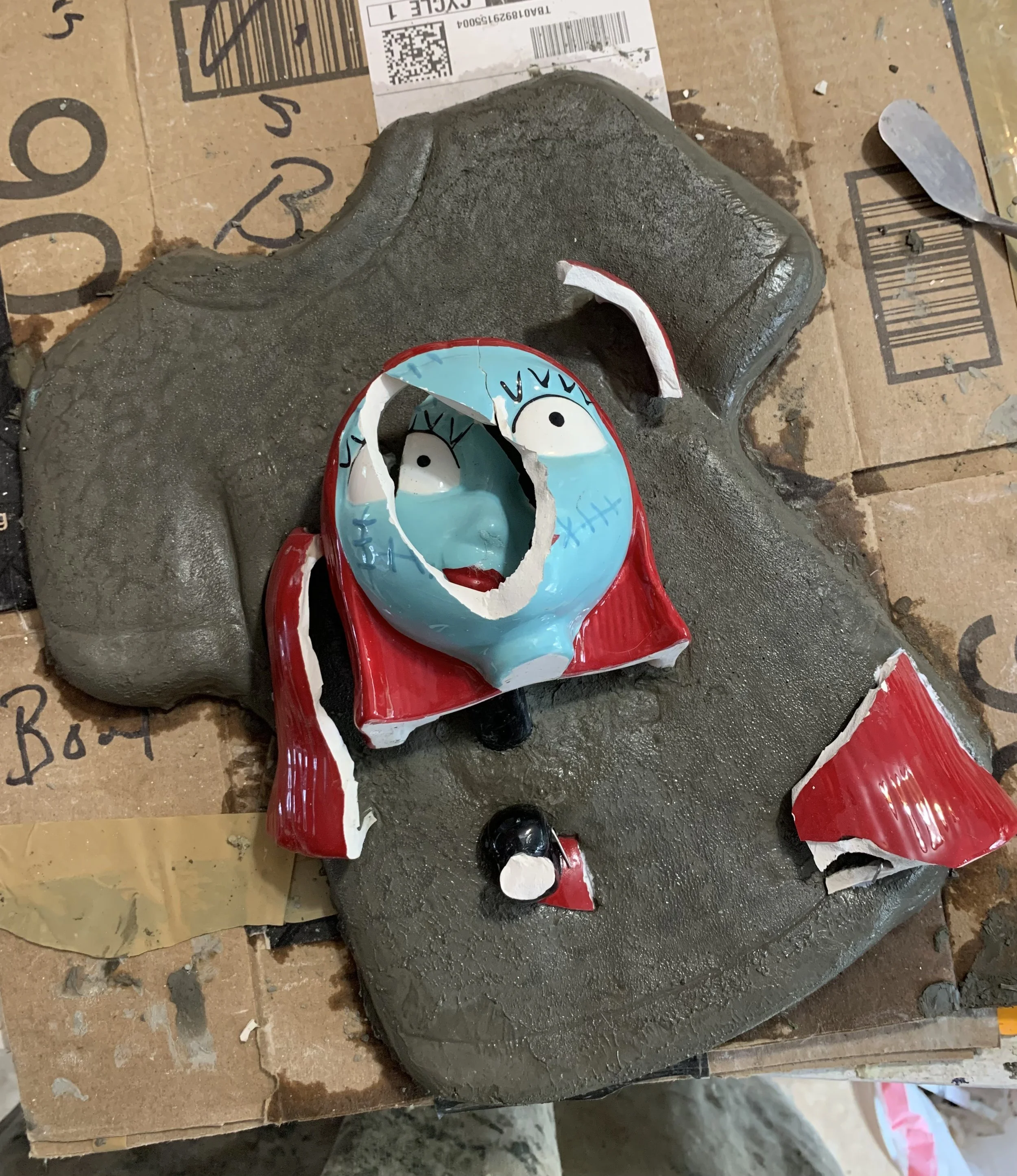 Sally Subducted, 2023
Glazed ceramic on concrete
11.5 x 12 x 4 in.