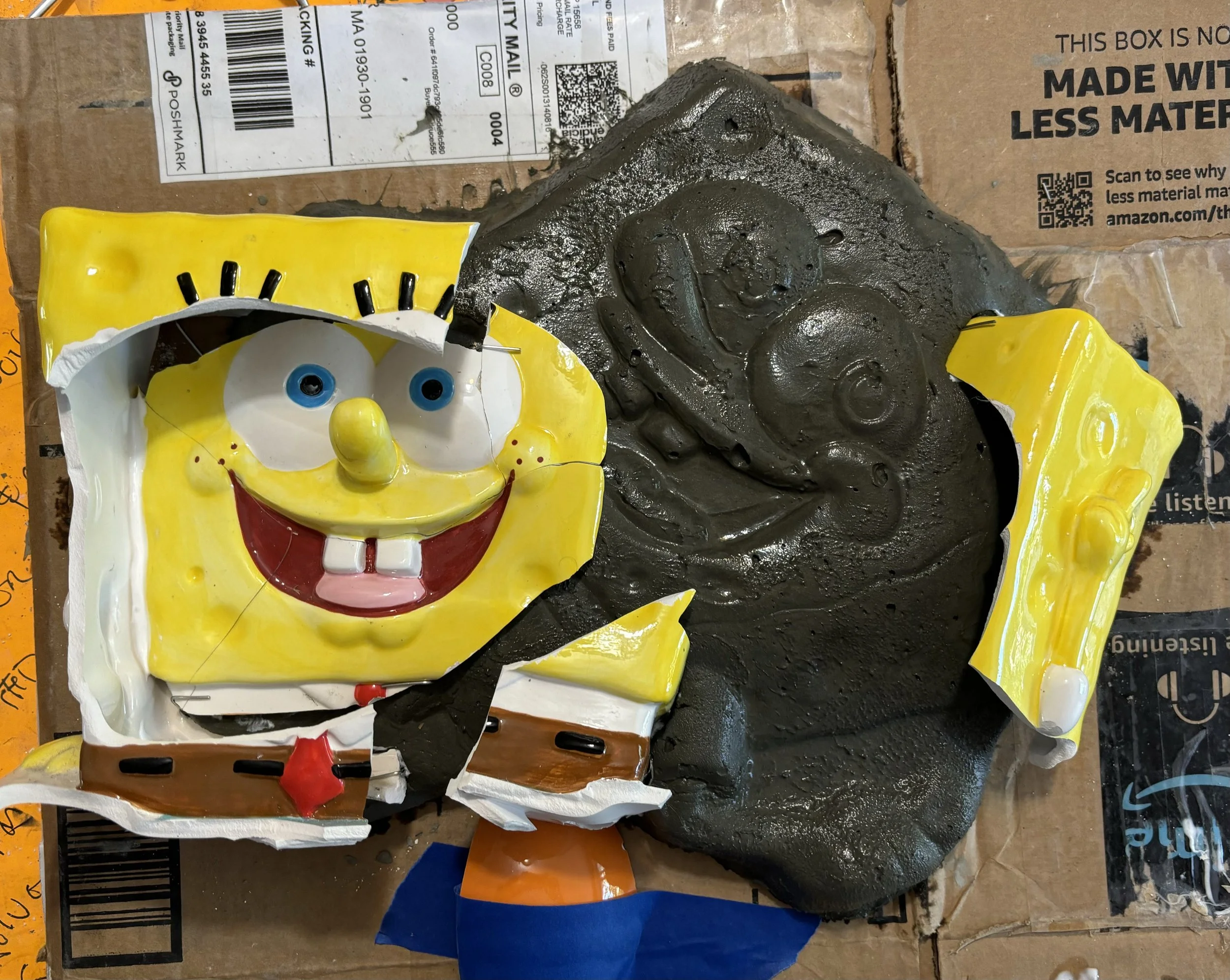 Still Smiling, 2024
Glazed ceramic on concrete
14.5 x 11 x 3.75 in.