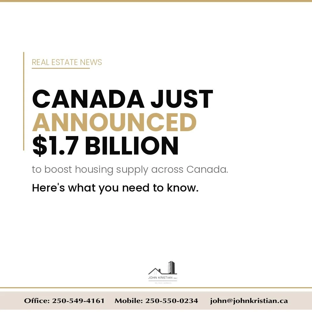 Canada just announced $1.7 BILLION to boost housing supply. Here&rsquo;s what it means.

The federal government is making one of its largest investments in housing construction &mdash; a $1.7B package aimed at helping provinces and territories build 