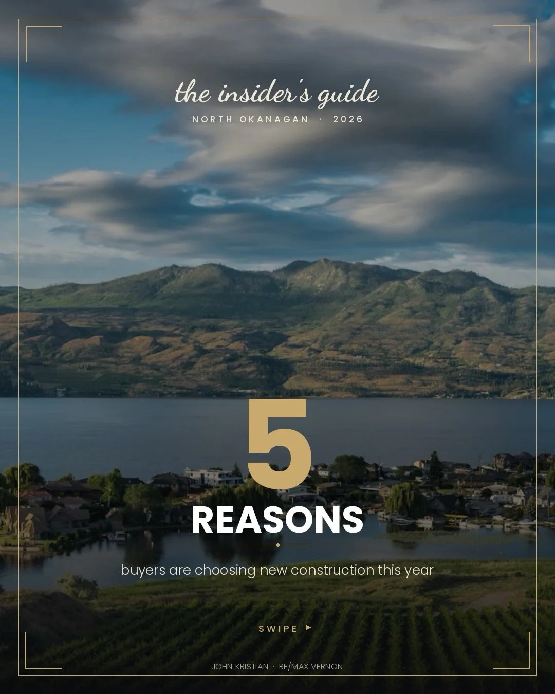 5 reasons buyers are choosing new construction in the North Okanagan this year &darr;

We&rsquo;ve watched buyer priorities shift hard toward new builds in 2026 &mdash; and it&rsquo;s not just about aesthetics. 
Between Step 5 Code efficiency, zero r