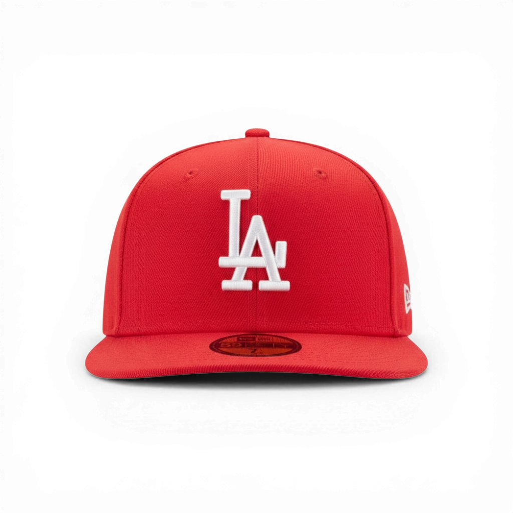 LA Dodgers New Era Red Fitted