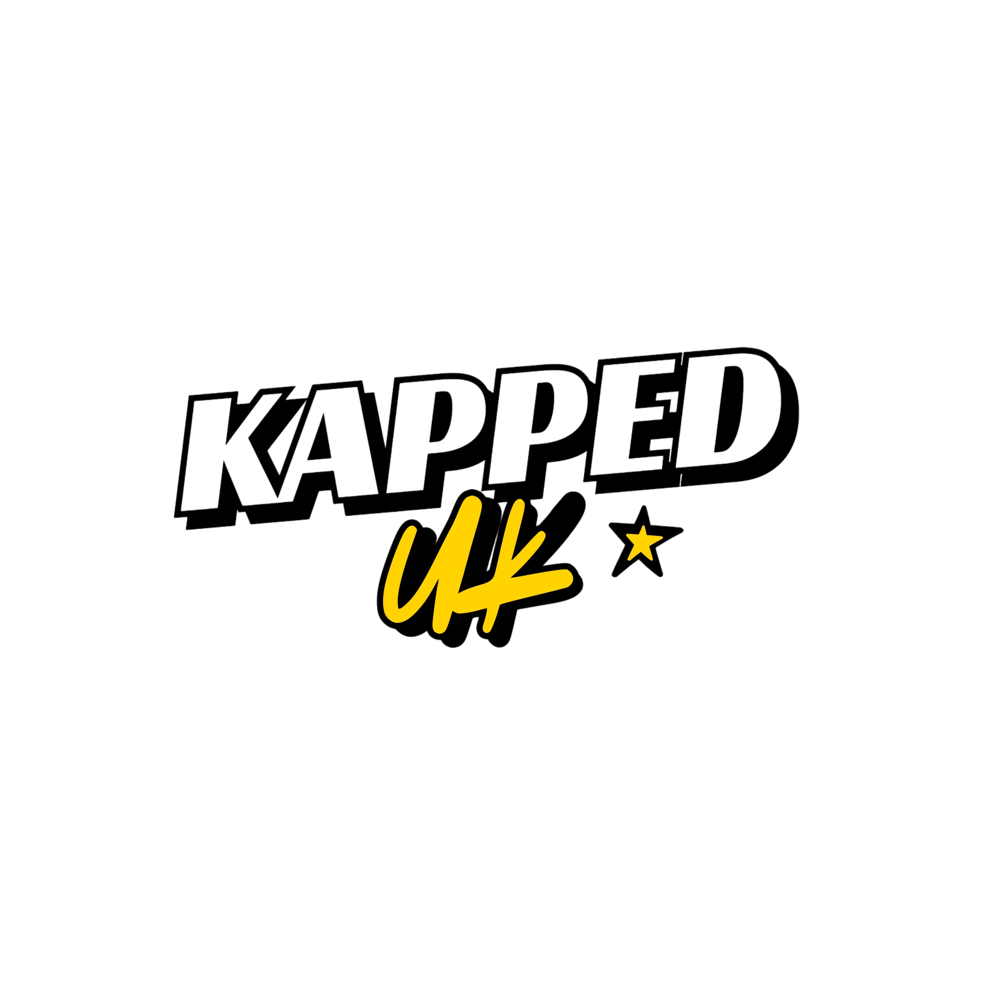 Black t-shirt with yellow text that says 'Born to be a TikToker' and a small star, with an additional yellow design at the bottom.