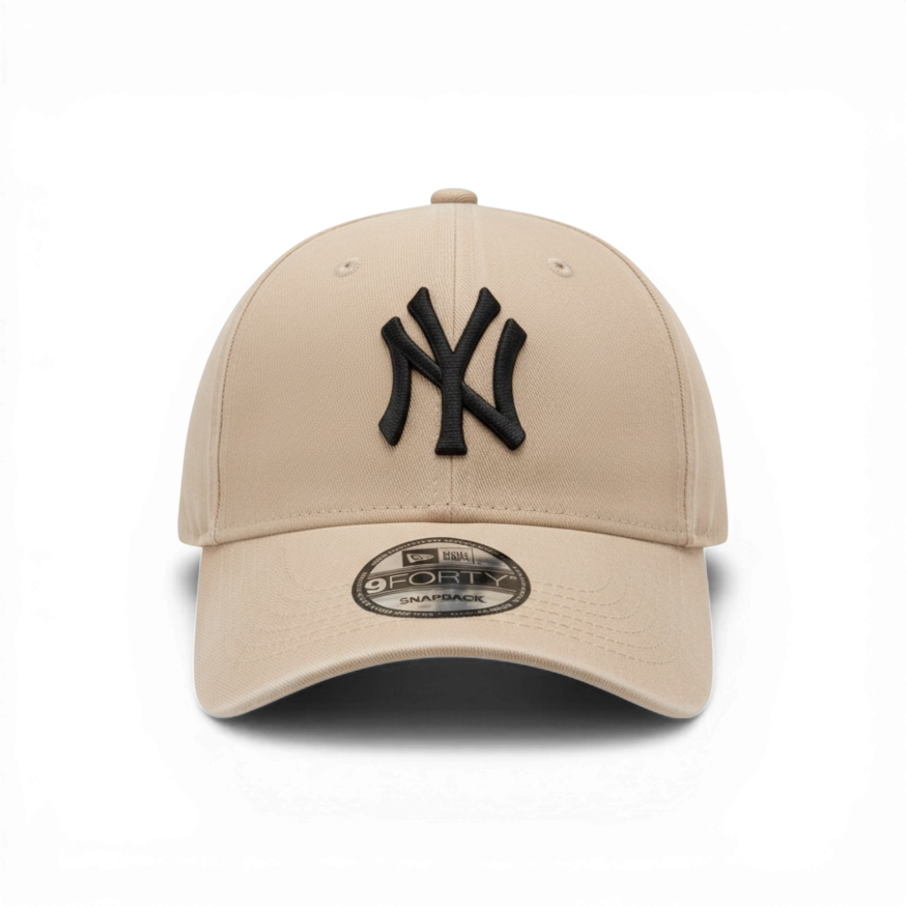New Era New York Yankees 9FORTY Cap – Beige / Black