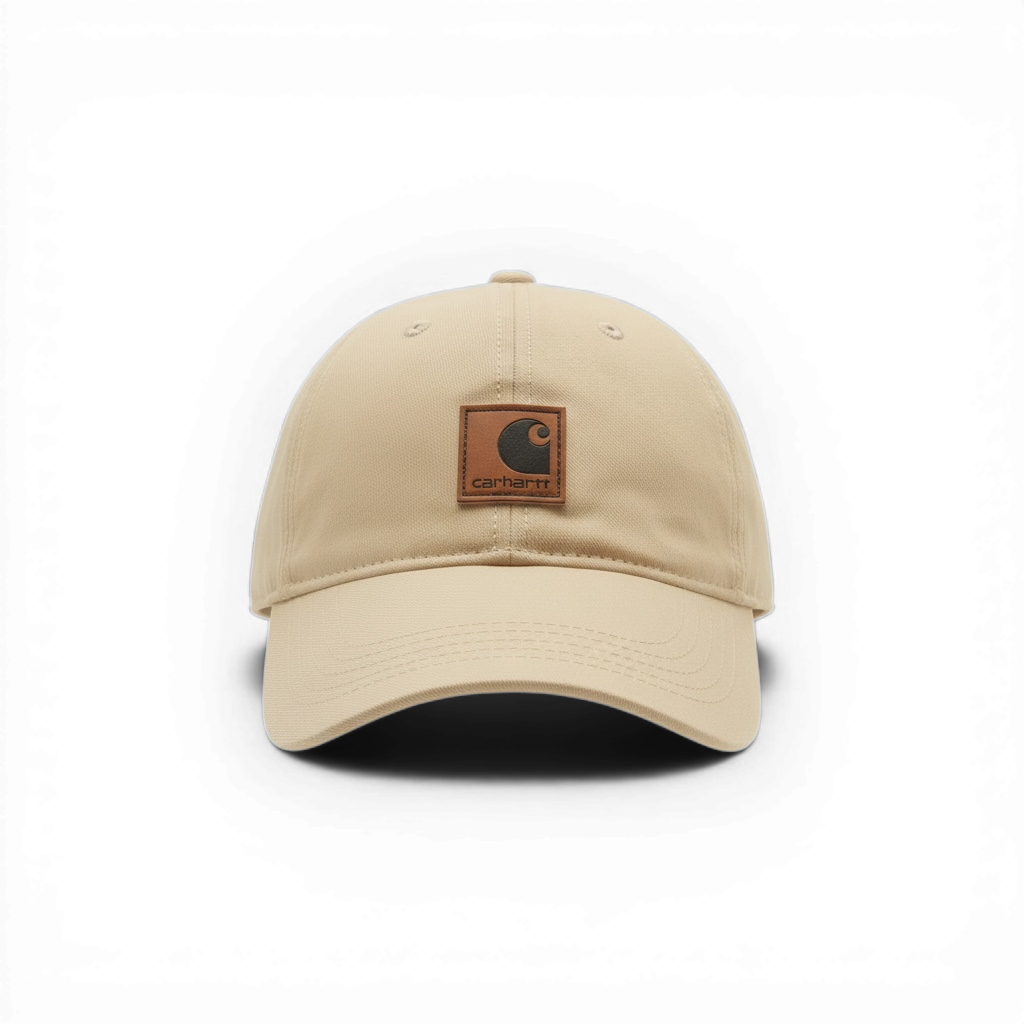 Beige Carhartt Patch Logo Cap