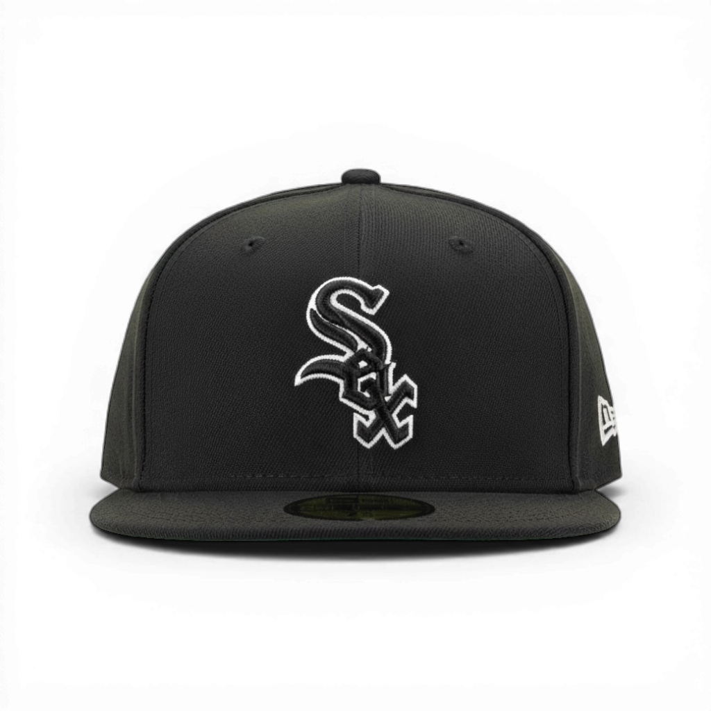Chicago White Sox Black & White Fitted