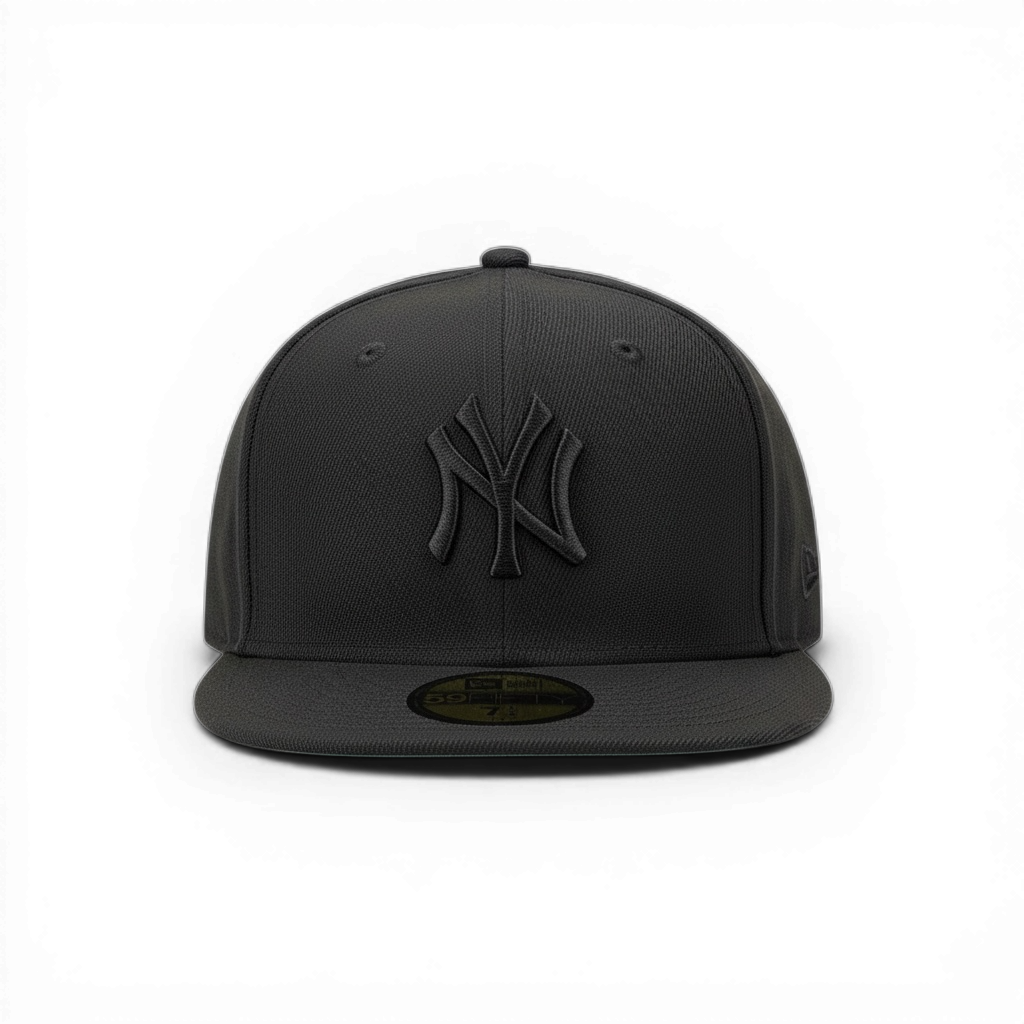 New York Yankees All Black Fitted