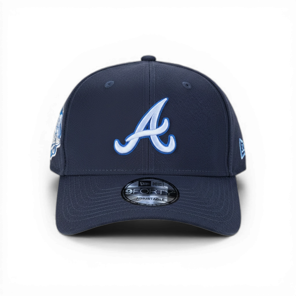 Atlanta Braves New Era 9FORTY Adjustable Cap - Navy