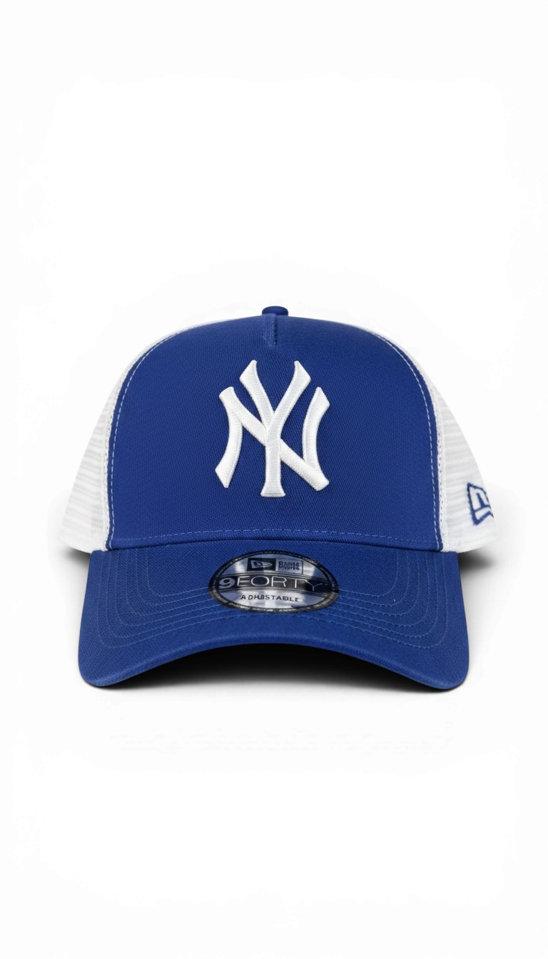 New Era New York Yankees Royal Blue & White Trucker Snapback Cap