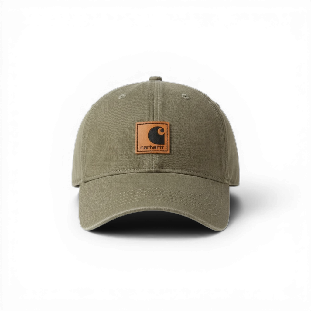 Khaki Carthartt Patch Logo Cap